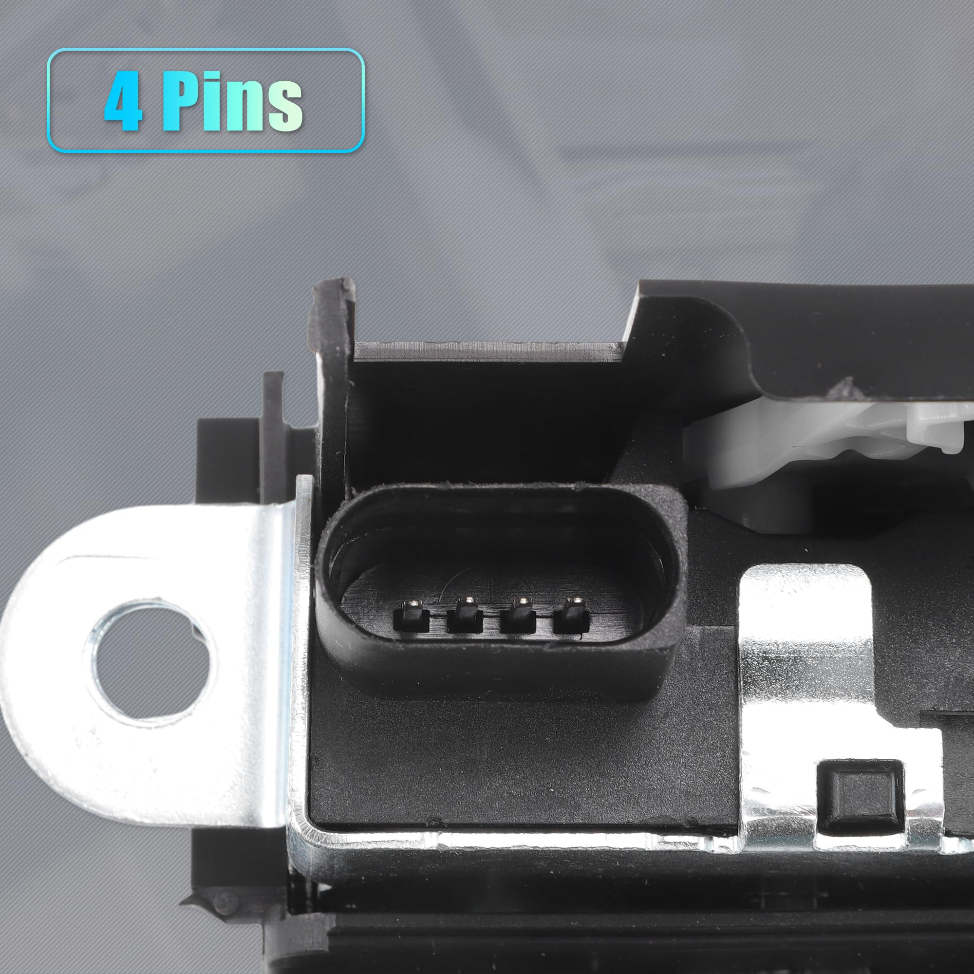 QUARKZMAN Serratura di Ricambio per Portellone Posteriore per VW POLO, Attuatore di Blocco Portellone No.6R0827505B/6R0827505C Nero