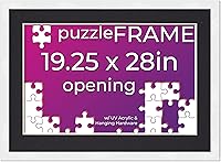 Vista 56 de Poster Palooza Kit de marco para rompecabezas de 21.25 x 15 pulgadas, incluye hojas de pegamento para rompecabezas, marco de madera blanca