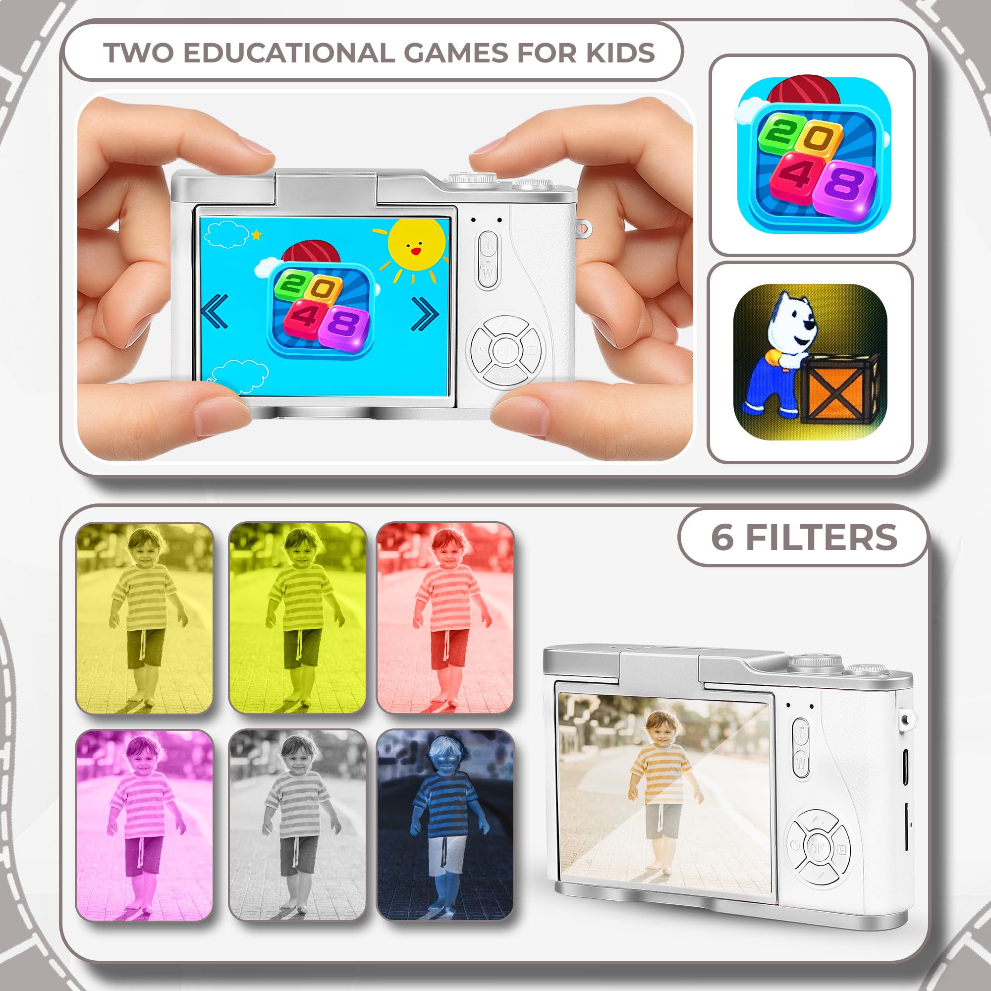 Cason 48MP Kids Camera - Photos & Videos -3 Cason 48MP Kids Camera - Photos & Videos -3