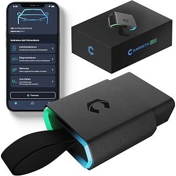CARISTA EVO OBD2 Diagnostic Tool with Live Data - OBD2 Bluetooth Adapter & Coder for All Brands (VW, Audi, BMW, Skoda, UVM) -
