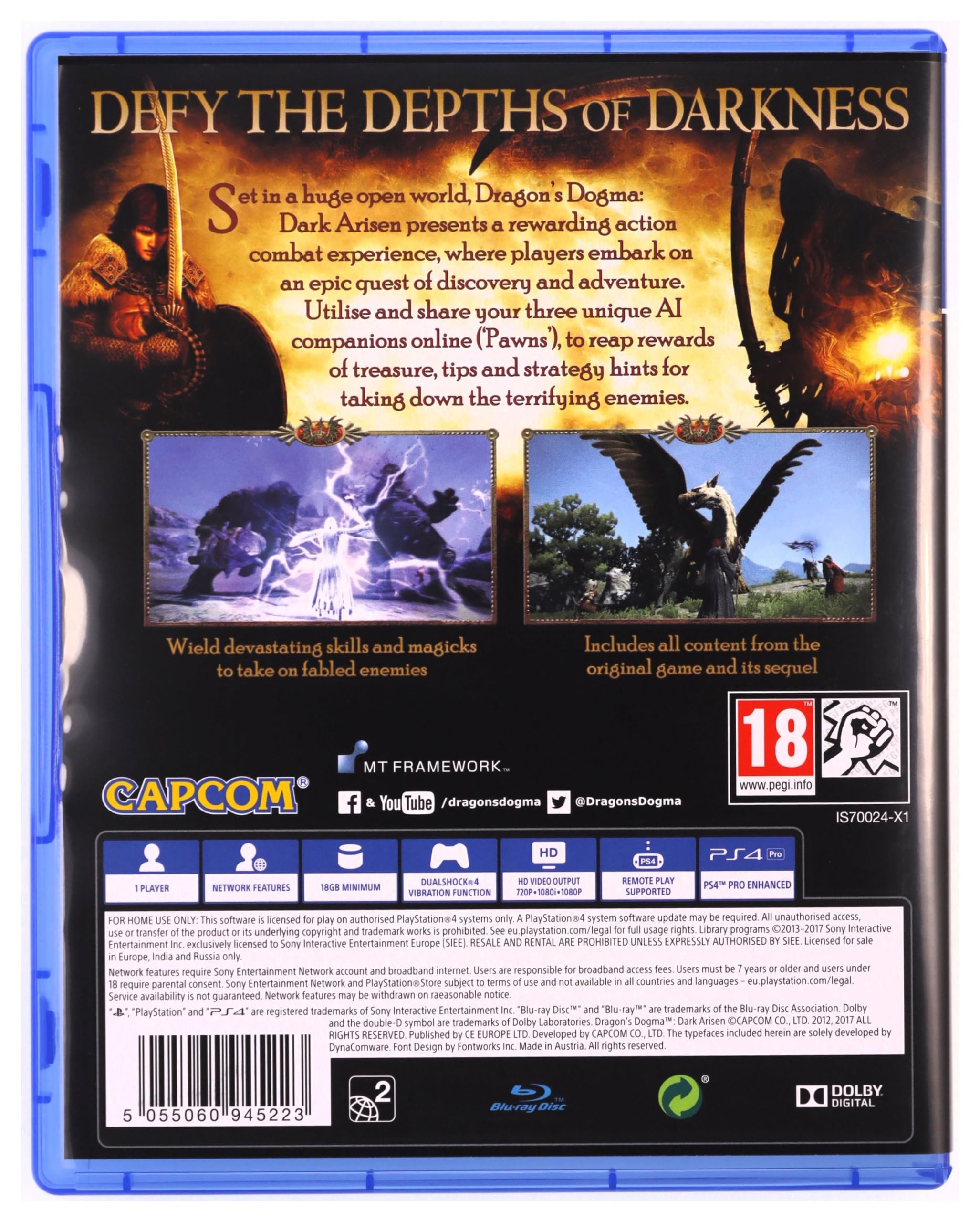 Amazon.com: Dragons Dogma Dark Arisen PS4 (PS4) : Video Games