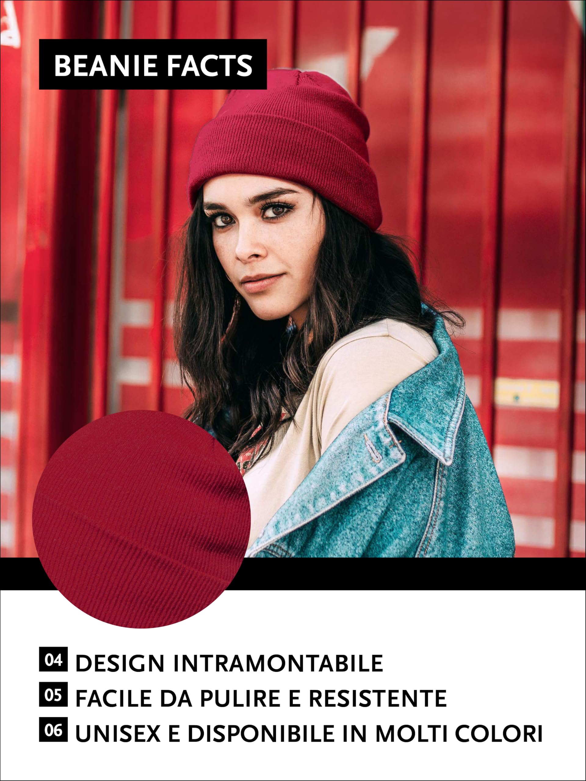 DonDon Berretto Uomo Berretto Donna Beretto Invernale Beanie Design Classico