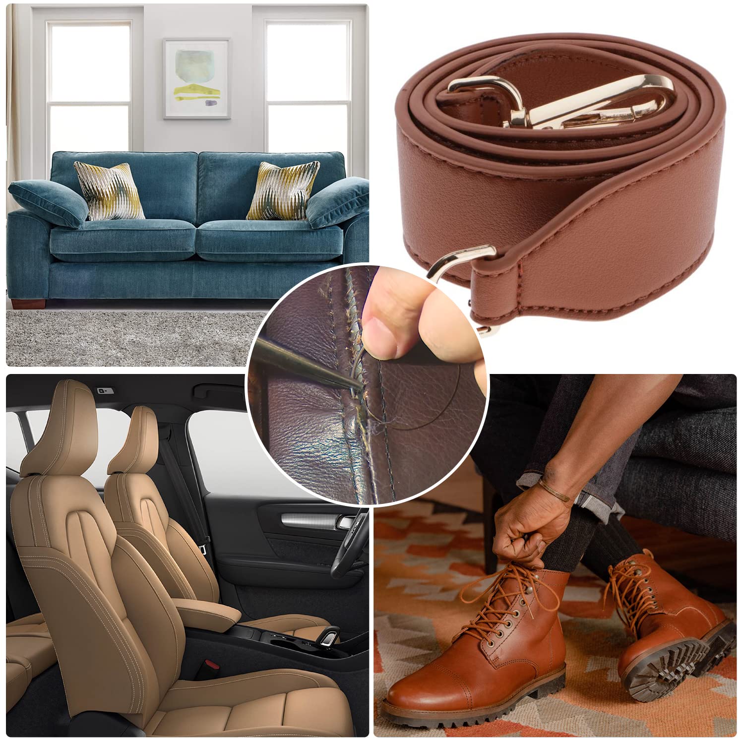 Lot De 5 Aiguilles John James Glovers Taille 1 - Pointe Triangulaire - Aiguilles De Gantier