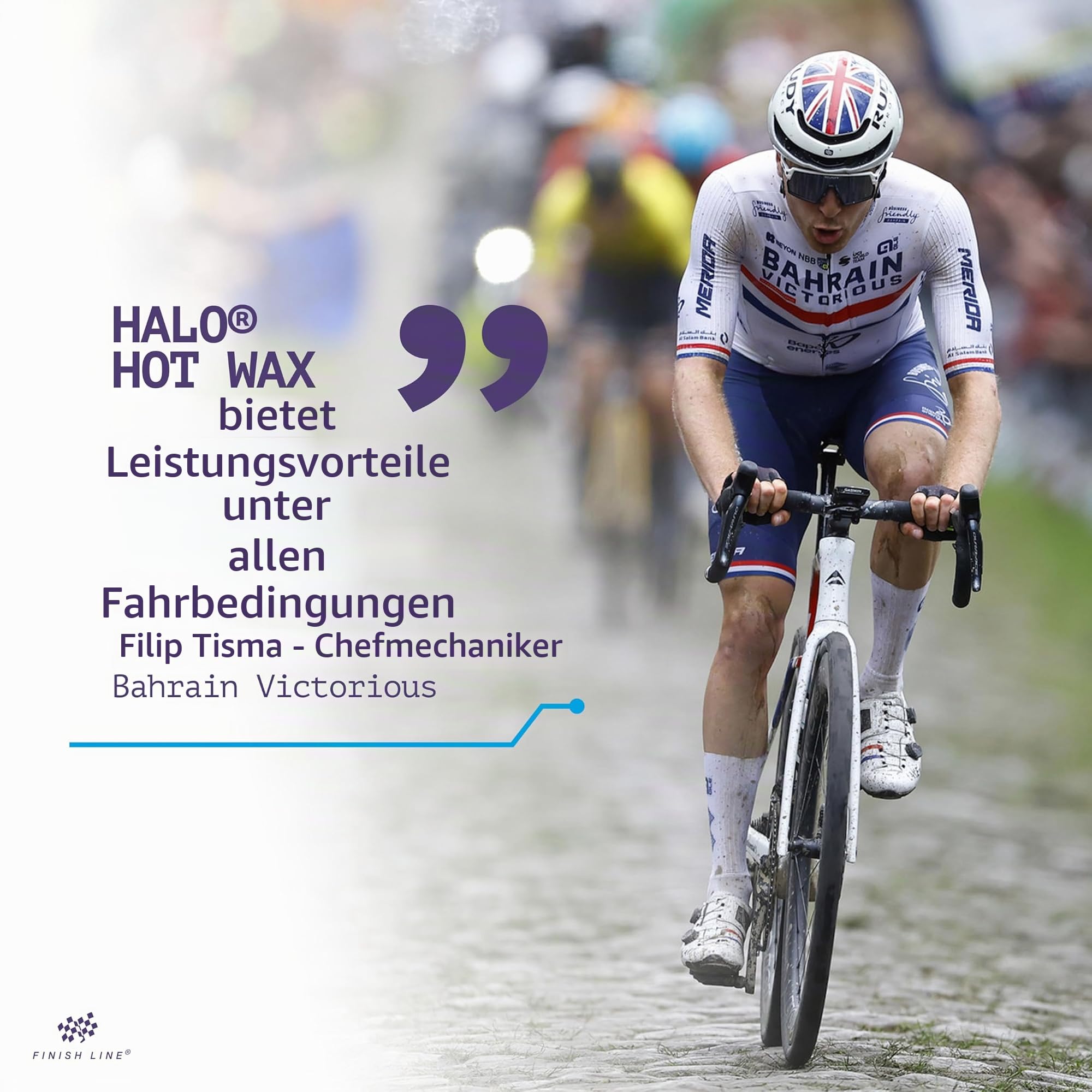 Finish Line HALO Hot Wax, Premium Heißwachs, 600g Set mit Eintauchwerkzeug, Wachs-Pellets zum Einschmelzen, Kettenwachs für Fahrradkette, Kettenfett für Langlebigkeit, e bike & Fahrrad Zubehör