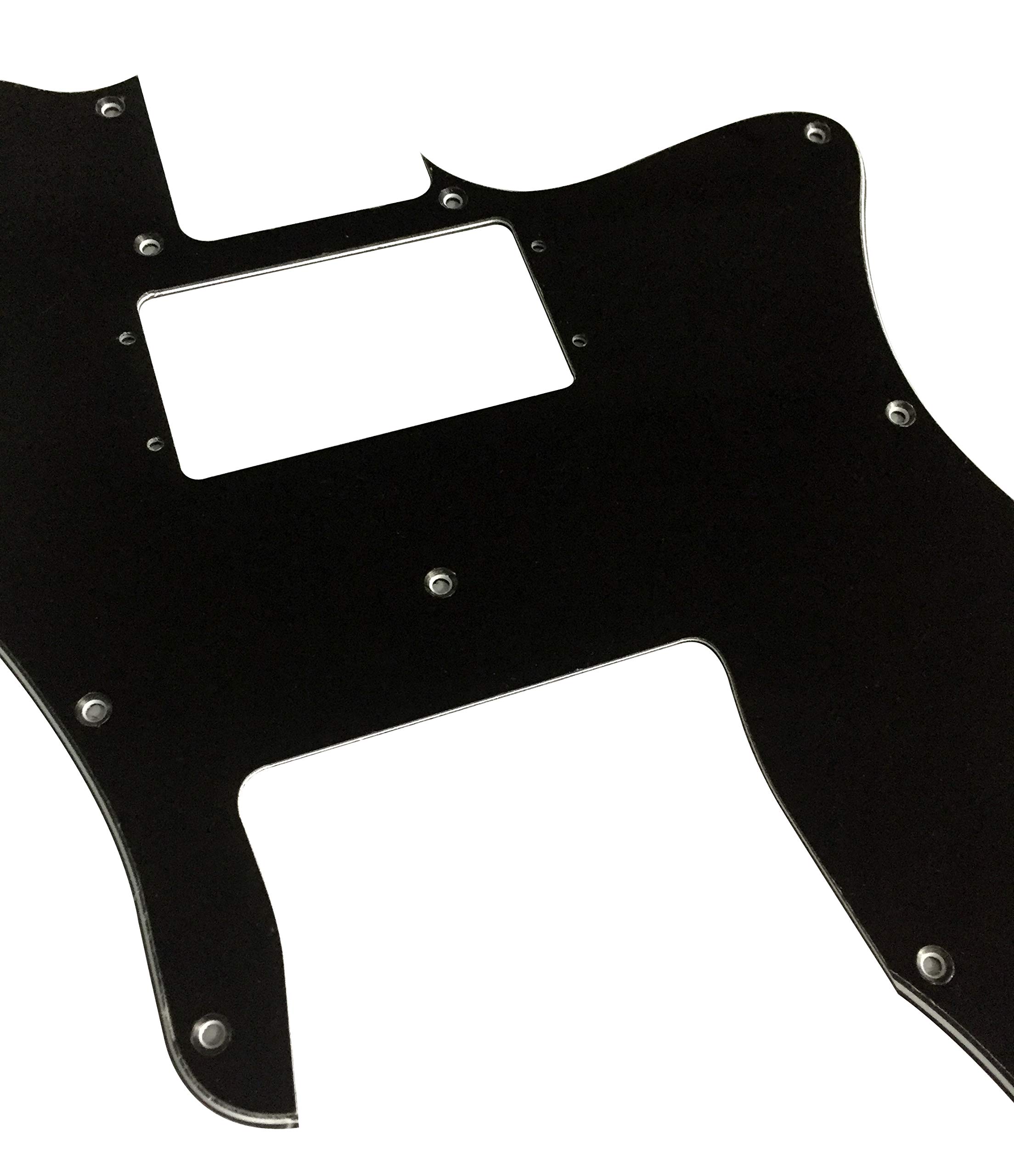 Custom Guitar Pickguard For 72 Telecaster Re-lssue Wide Range Style (3 Ply Black)