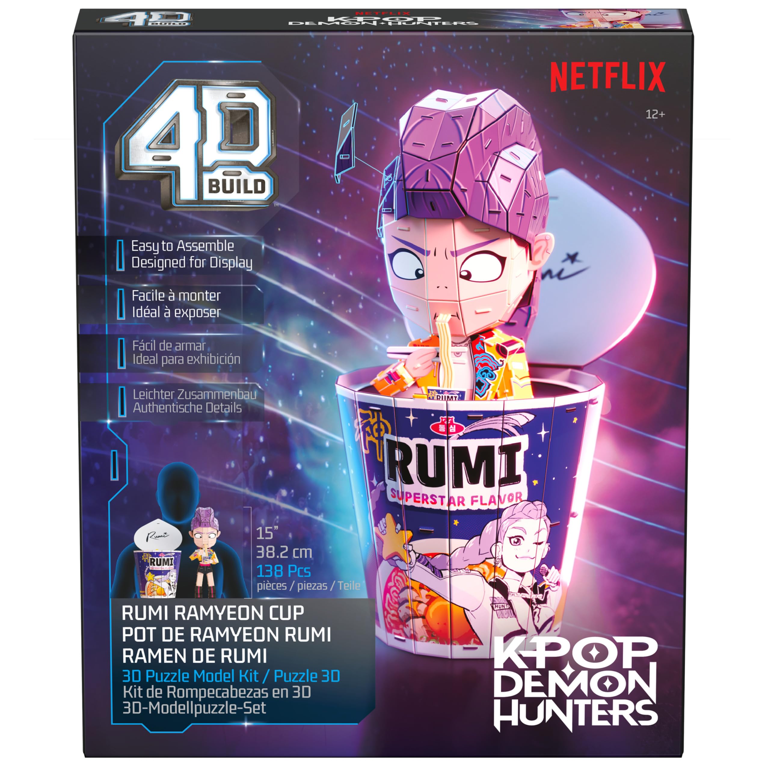 Amazon.com: 4D Build, Kpop Demon Hunters Rumi in Ramyeon Cup 3D