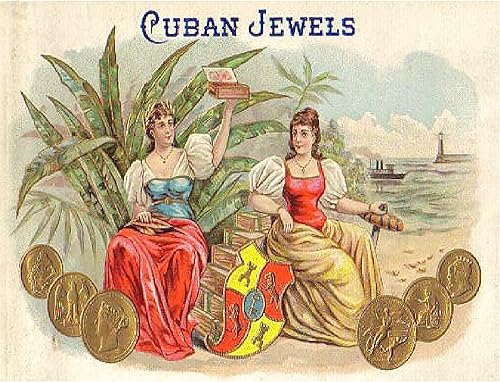 Miniatura 5 de CafePress Cuban Jewels - Adhesivo rectangular para parachoques