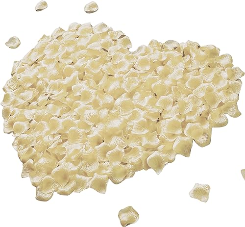 Vista 19 de 1000 pétalos de rosa artificiales para bodas, pétalos de flores, noche romántica para ella/él, compromiso, decoraciones de flores, eventos, fiestas