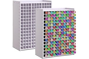 2 Pack Marker Organizer 180 Slots Storage Holder with Removable Divider