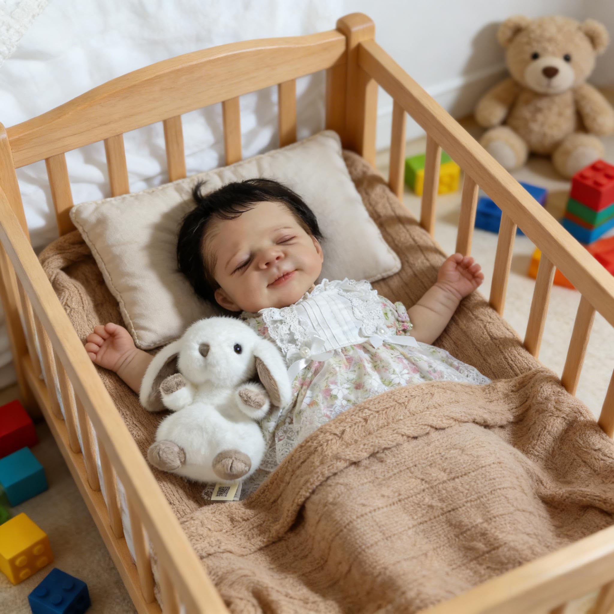 Reborn Lalki silikonowe na całe ciało, winylowe, 45 cm, realistyczne, dla noworodków, lalka, wyglądająca prawdziwie, z akcesoriami dla dzieci