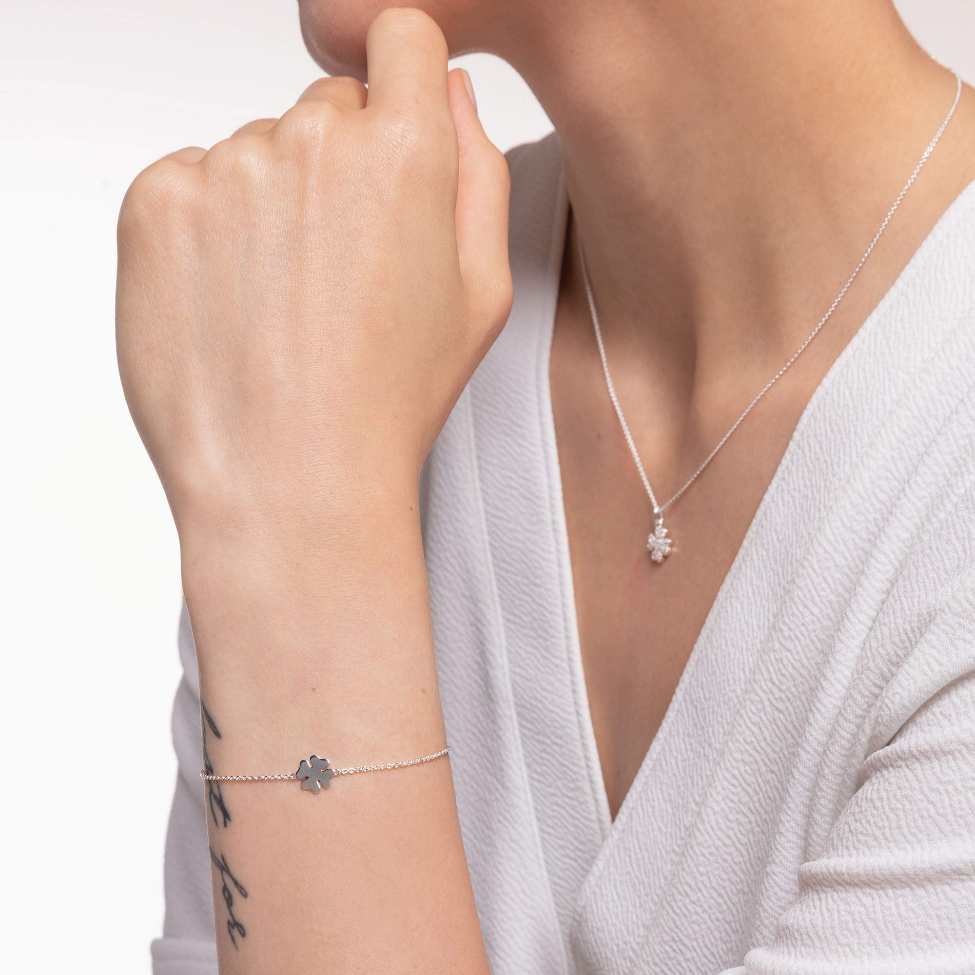 Thomas Sabo Armband Kleeblatt 925 Sterling Silber A1990