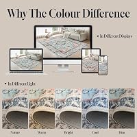 Covor vintage boho CHOSHOME cu model oriental, portocaliu și verde, 80 x 150 cm, lavabil, cu fir scurt, pentru living, sufragerie și bucătărie 7
