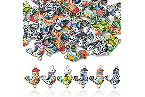 DanLingJewelry 50Pcs Random Bird Links Enamel Animal Connector: Unleash Your Jewelry-Making Creativity