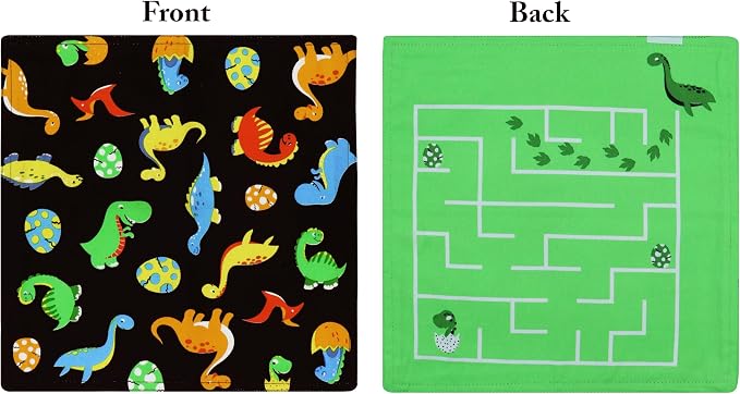 PurpleEssences Servilletas Reutilizables para Niños, Juego de 2, 12x12 in miniatura 6