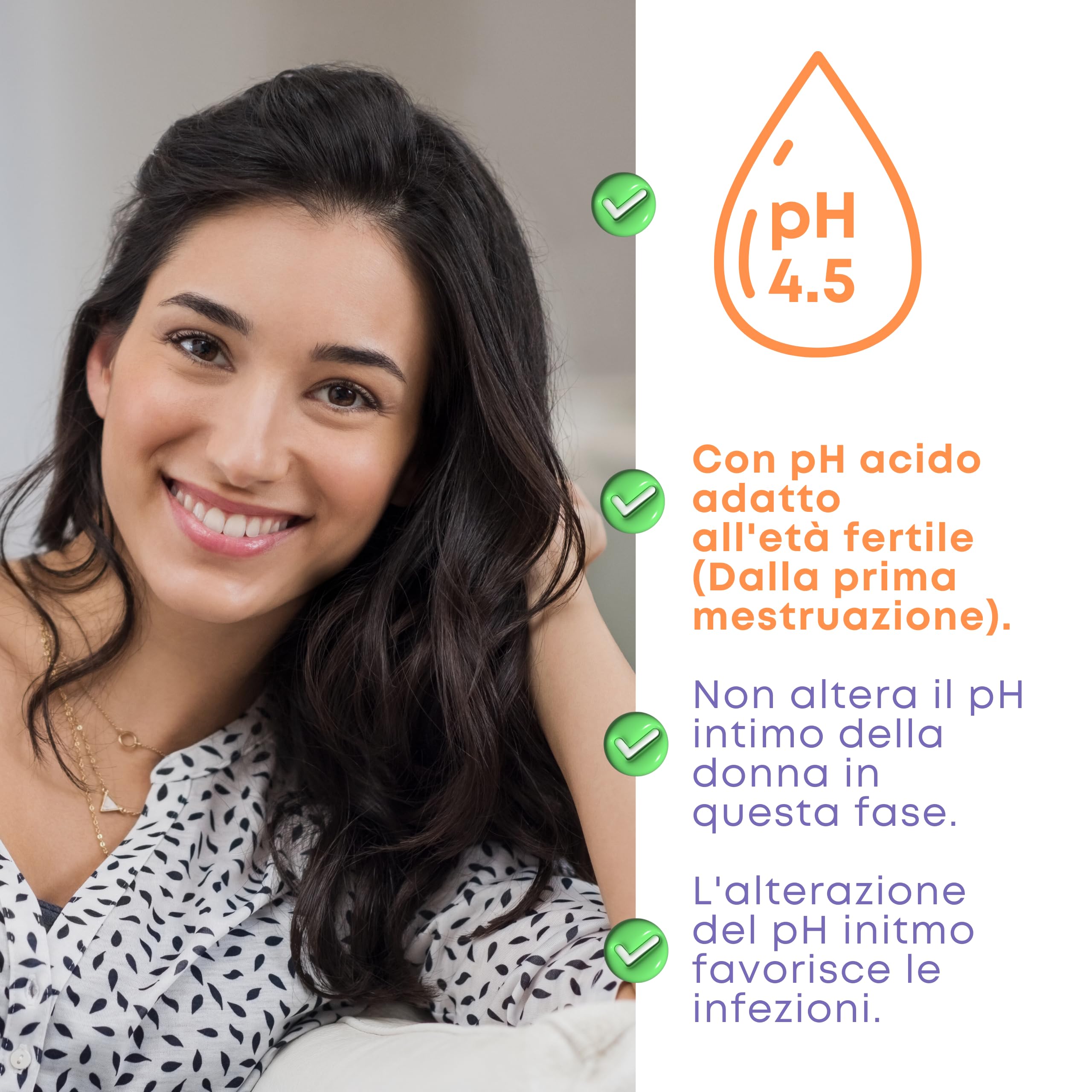 GYNEBAL detergente intimo donna tea tree oil con PH 4,5 con COMPLESSO PREBIOTICO adattato all'età fertile - Sapone intimo LENITIVO e PURIFICANTE per igiene intima quotidiana - 150 ml