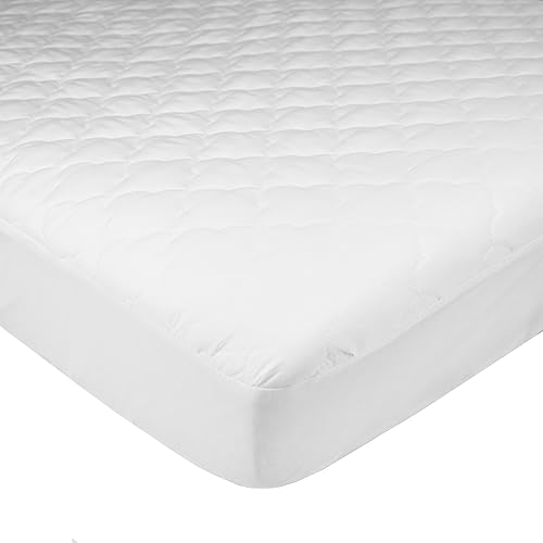 TL Care Protector de colchón acolchado de microfibra ultra suave, impermeable, para portátilminicuna, color blanco, 38 x 24 x 5 pulgadas