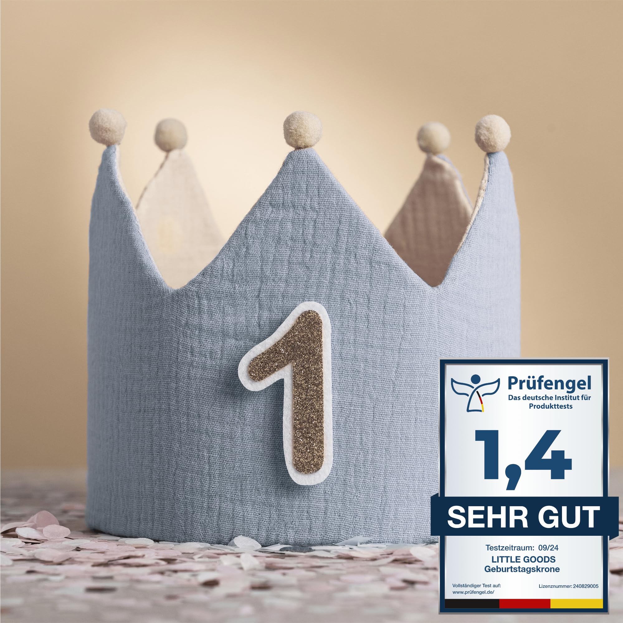 Stoff-Krone – Weich, Anpassbar, Ca. 25 Cm, Perfekt Für Kinderpartys & Kostüme