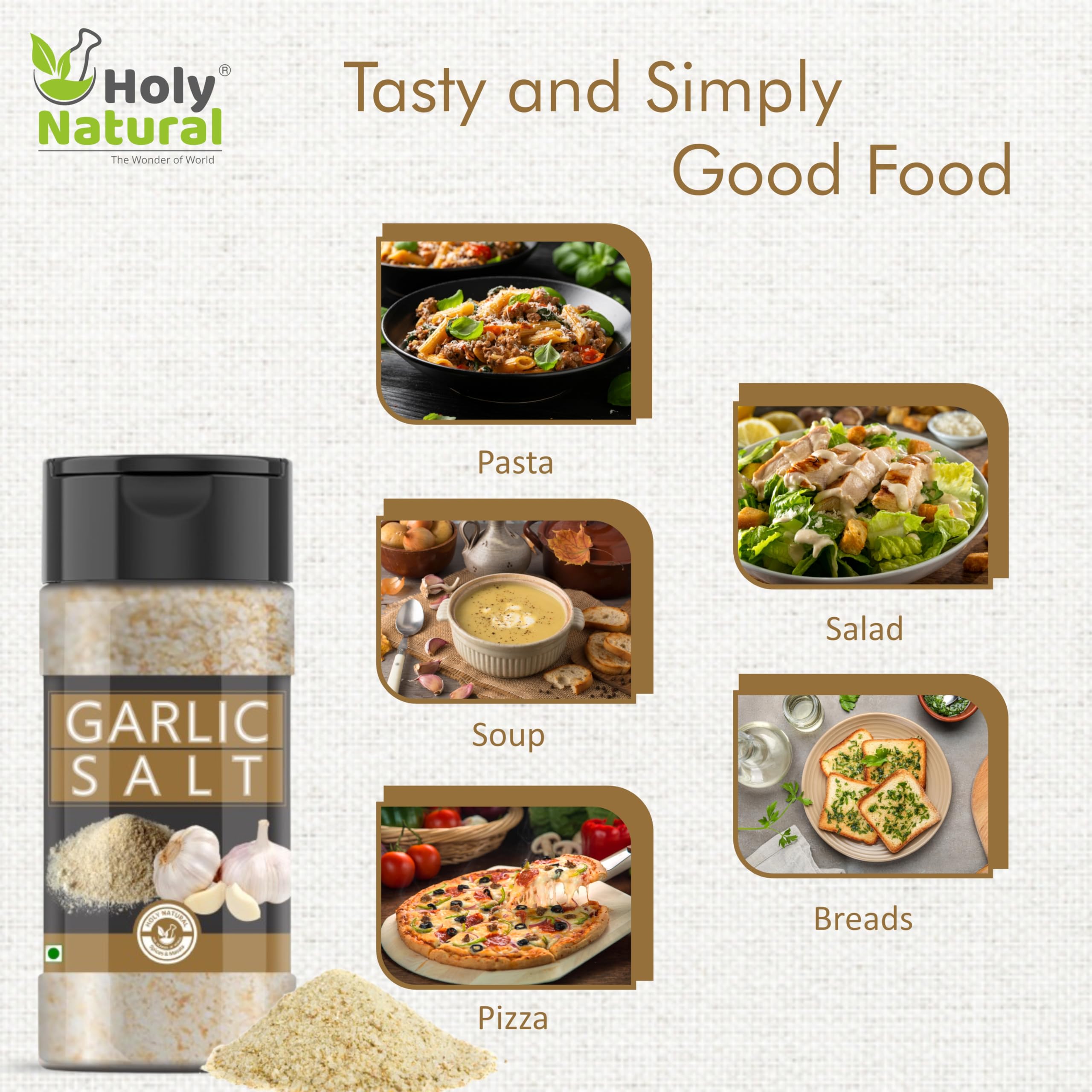 Holy Natural Garlic Salt 200 gm - Image 4 thumbnail