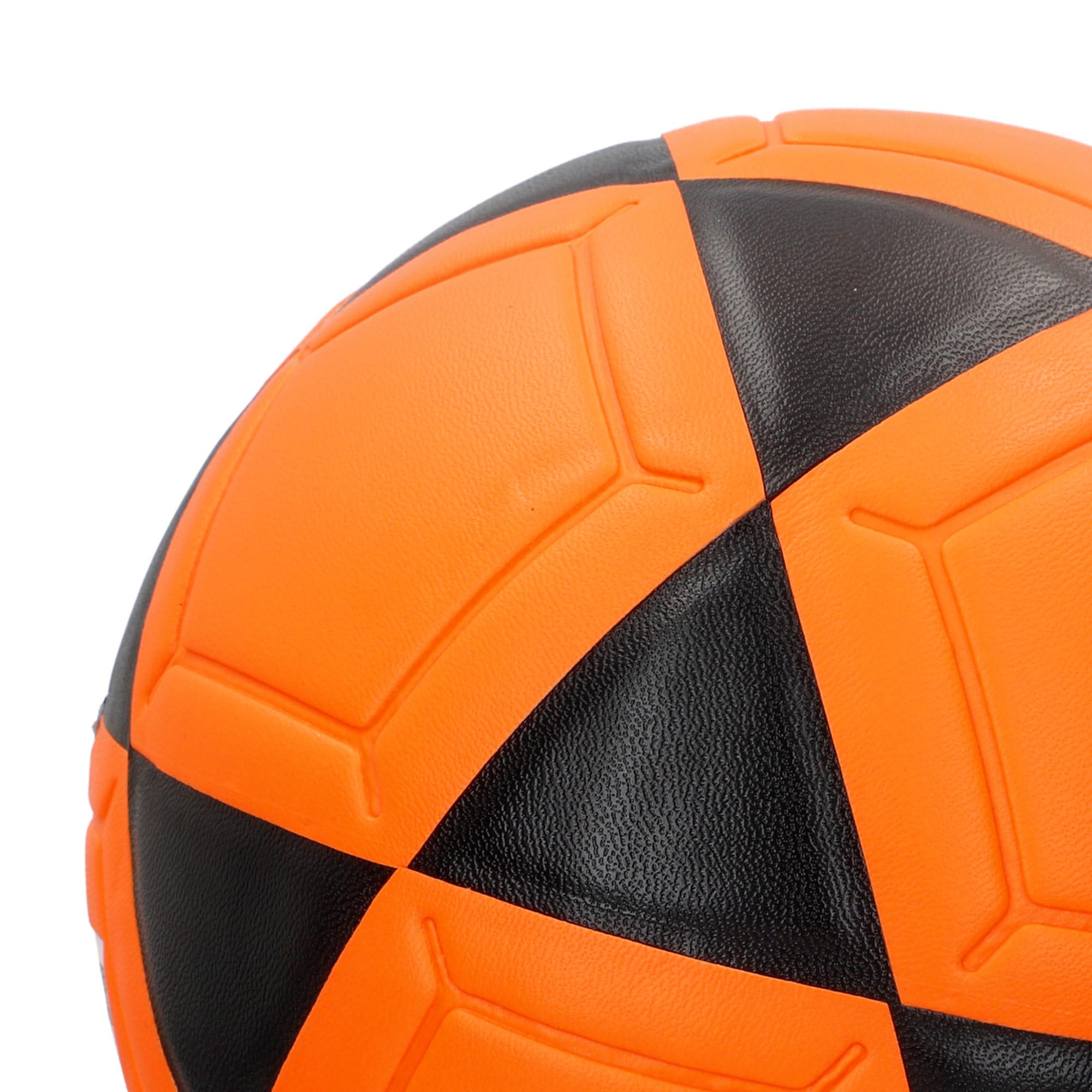 AKTIVE Balón de Fútbol Sala PVC Talla 3 230-250g D18 cm Naranja y Negro