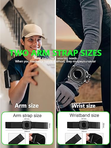 Miniatura 6 de Soporte de teléfono para correr para iPhone, cuerda magnética y telescópica anticaída N52 mejorada - Giratorio de 360, brazalete, pulsera, soporte