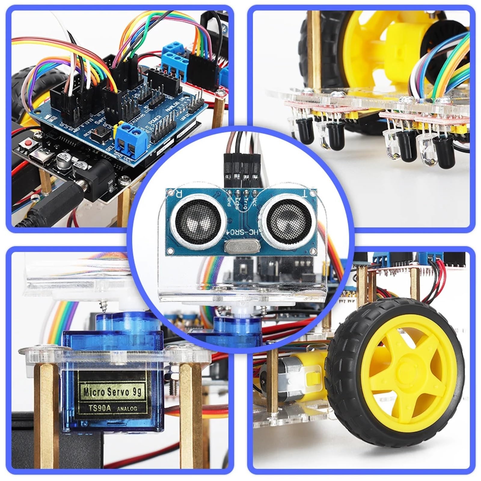 Kit robotico intelligente for progetto di apprendimento della programmazione Arduino Starter kit for auto robot for kit educativo for principianti + robot di codifica