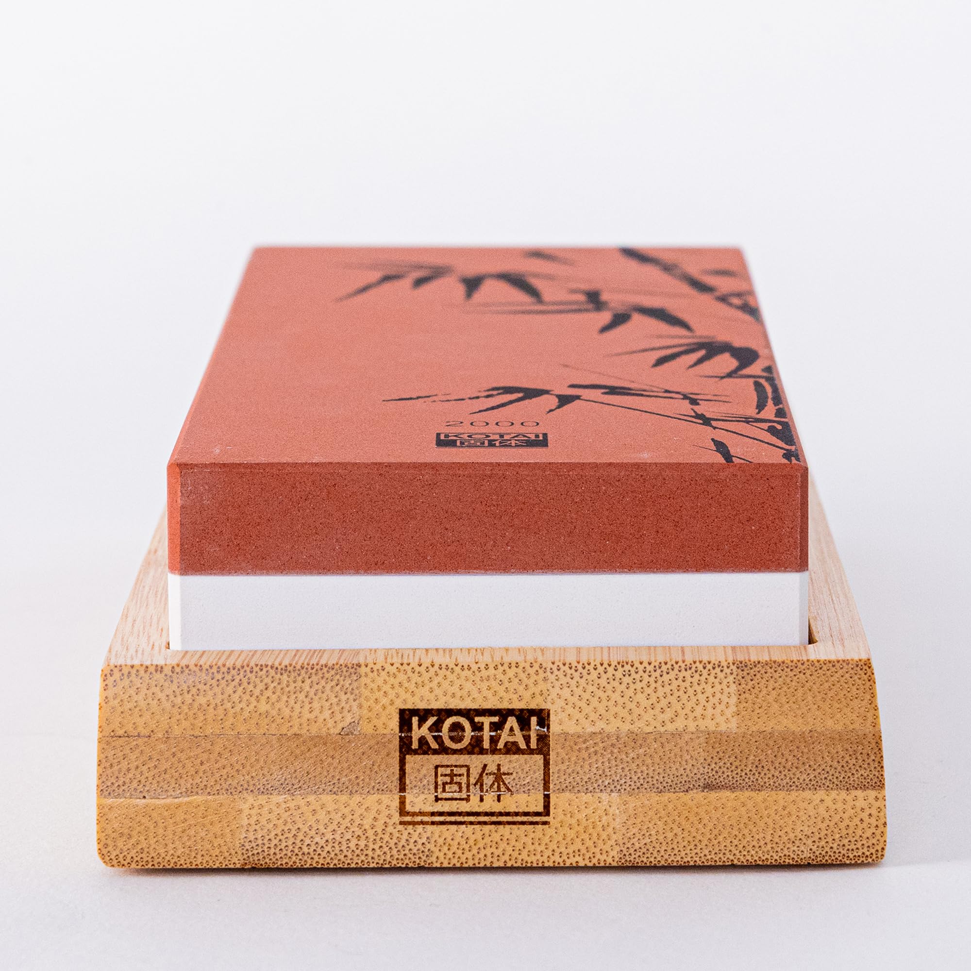 KOTAI | Cote bifacciale, grana 1000/6000 | Pietra ad acqua | Base antiscivolo in bambù naturale | Spianatrice in pietra di corindone | Affila perfettamente le lame smussate
