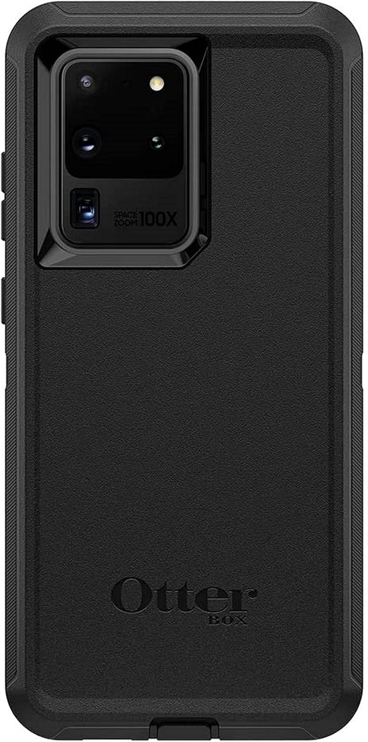 OtterBox Defender Series Screenless Case for Samsung Galaxy S20 Ultra & S20 Ultra 5G (ONLY) - Case Only - Non-Retail Packaging - Black