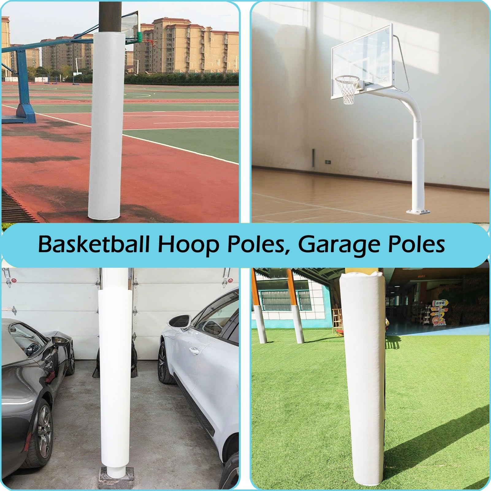 Outdoor-Basketballkorb-Polsterung, Sicherheits-Wickelpolster für Plätze und Stöcke, ideal als Schutz, Polsterung für Kinder und Erwachsene, unverzichtbare Sportausrüstung