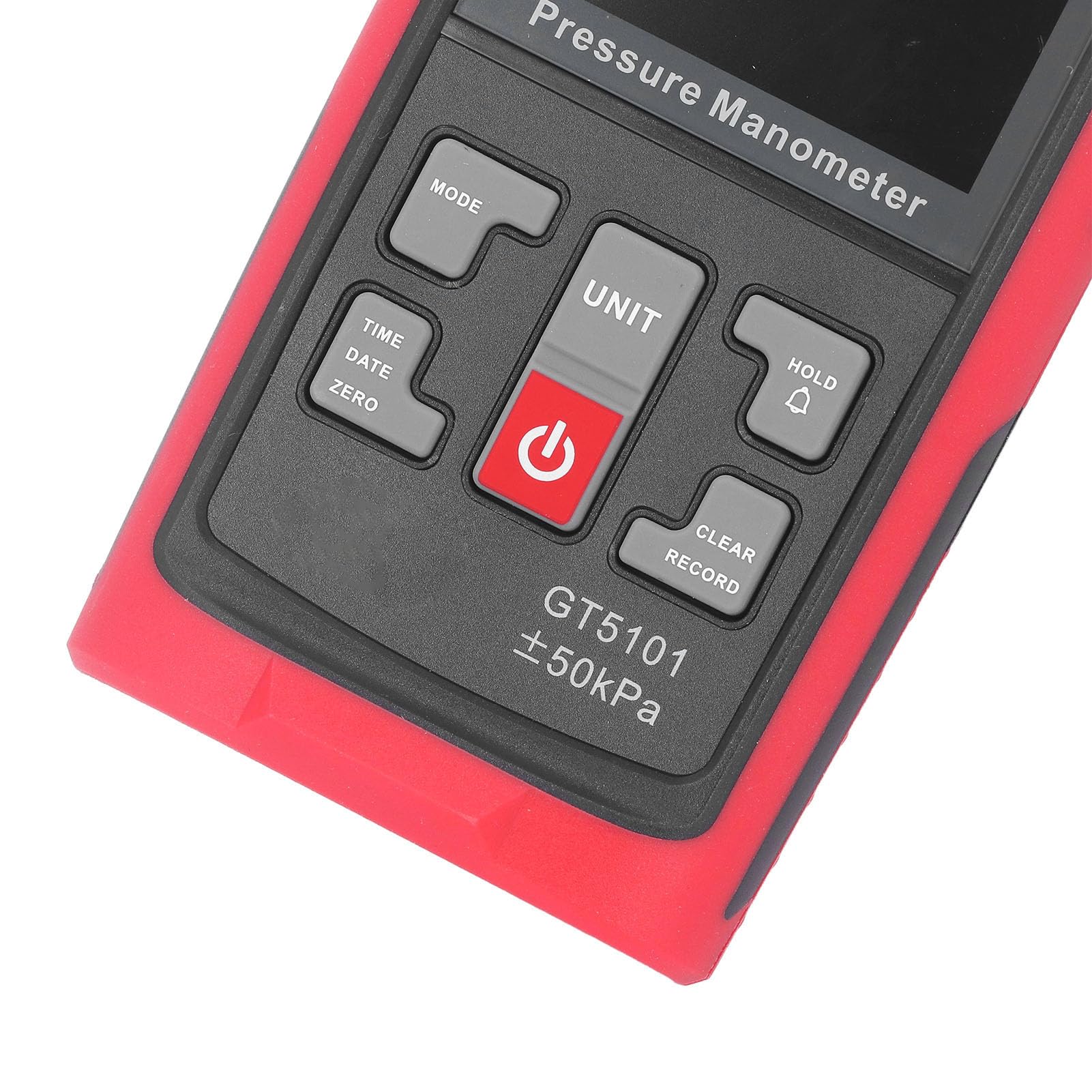Ejoyous Manómetro Digital ABS Manómetro Diferencial ±50 KPa con Retroiluminación LCD Retención de Datos Máxima Mínima para Técnicos de HVAC Laboratorio de Calderas Pruebas de la Industria Química