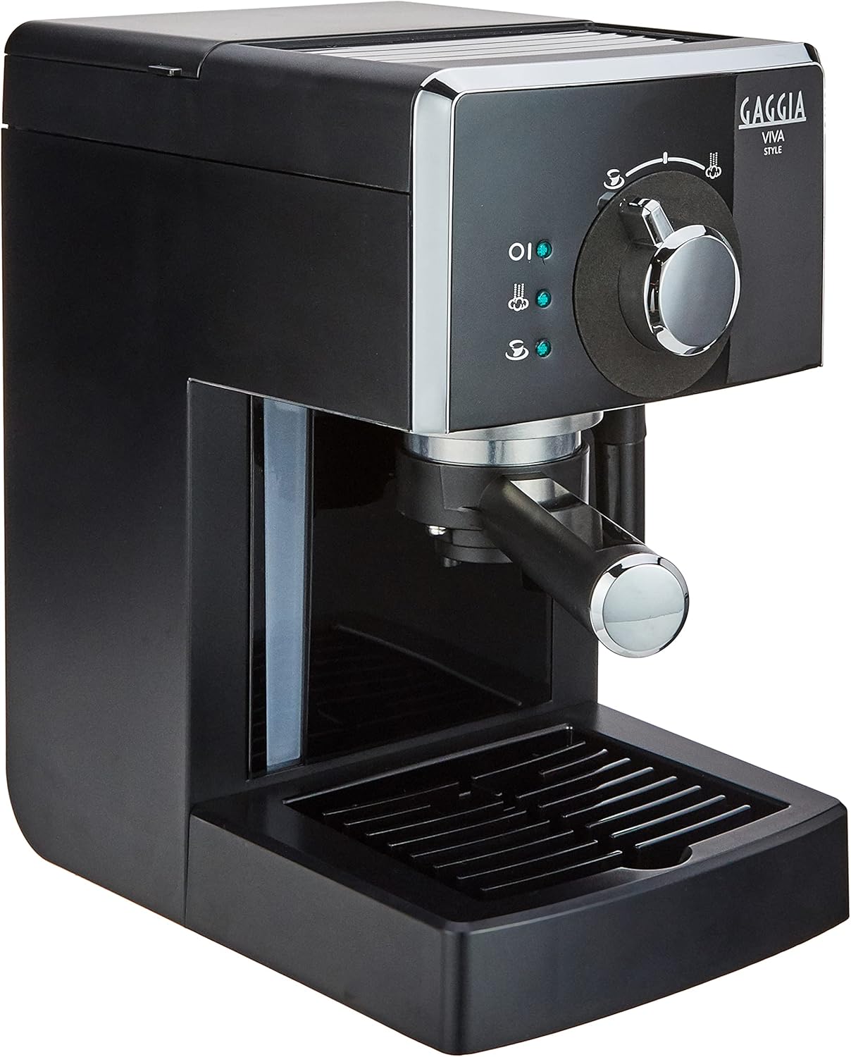 Gaggia RI8433/11 Viva Style Macchina da Caffè Espresso Manuale, per Macinato e Cialde, 15 Bar, 1L, 1025W, Nero Gaggia RI8433/11 Viva Style Macchina da Caffè Espresso Manuale, per Macinato e Cialde, 15 Bar, 1L, 1025W, Nero