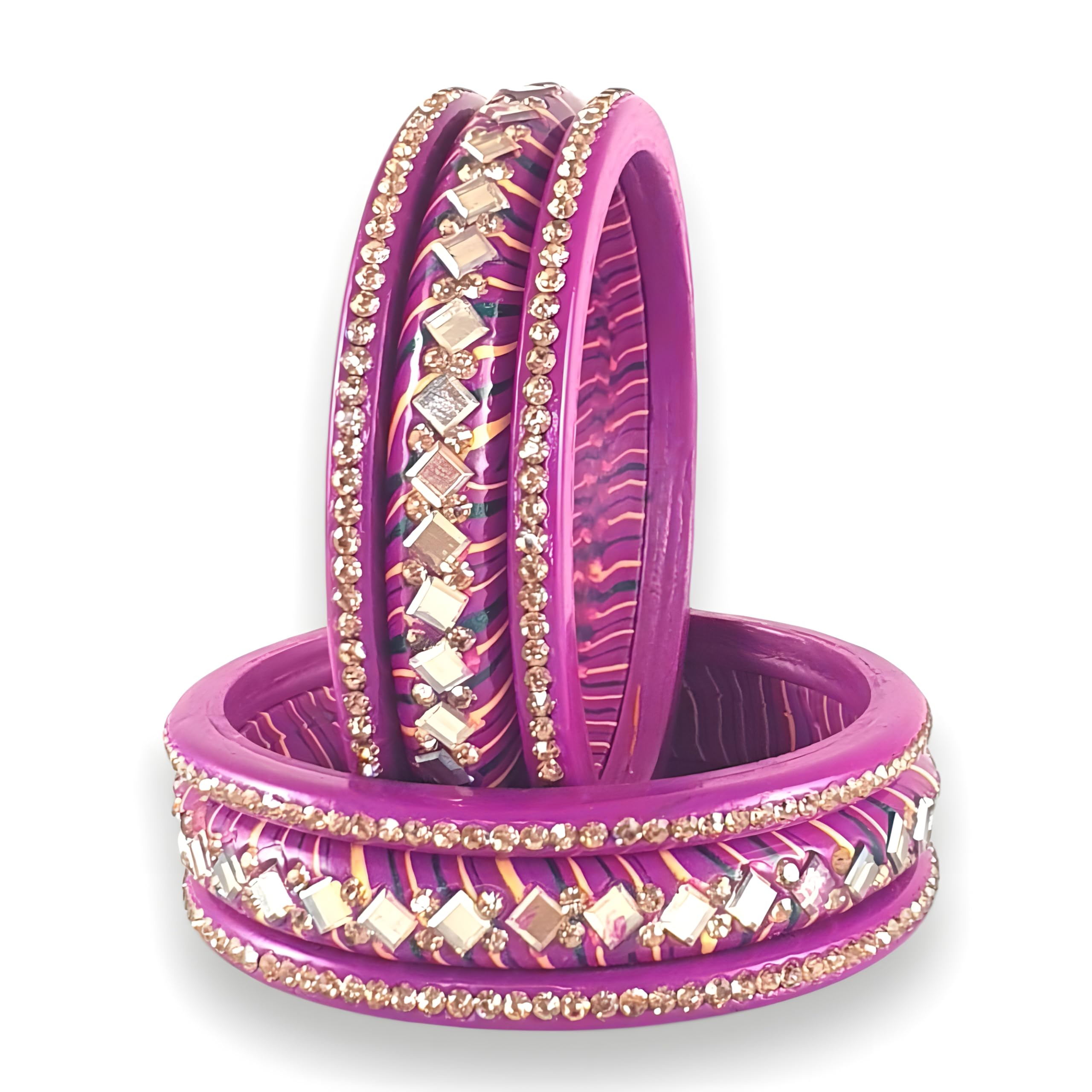 See full amazon price history chart for TOSHIKA BANGLES Lac bangles Set for Women and Girls | Jaipuri Chuda Set | Traditional Rajasthani Lahariya Lakh Chudi | Red Green Pink Blue Maroon Sky | Set of 6 (purple, 2.6) TOSHIKA BANGLES Lac bangles Set for Women and Girls | Jaipuri Chuda Set | Traditional Rajasthani Lahariya Lakh Chudi | Red Green Pink Blue Maroon Sky | Set of 6 (purple, 2.6) (B0D7QRNJWT) Amazon Price History, Amazon Price Tracker