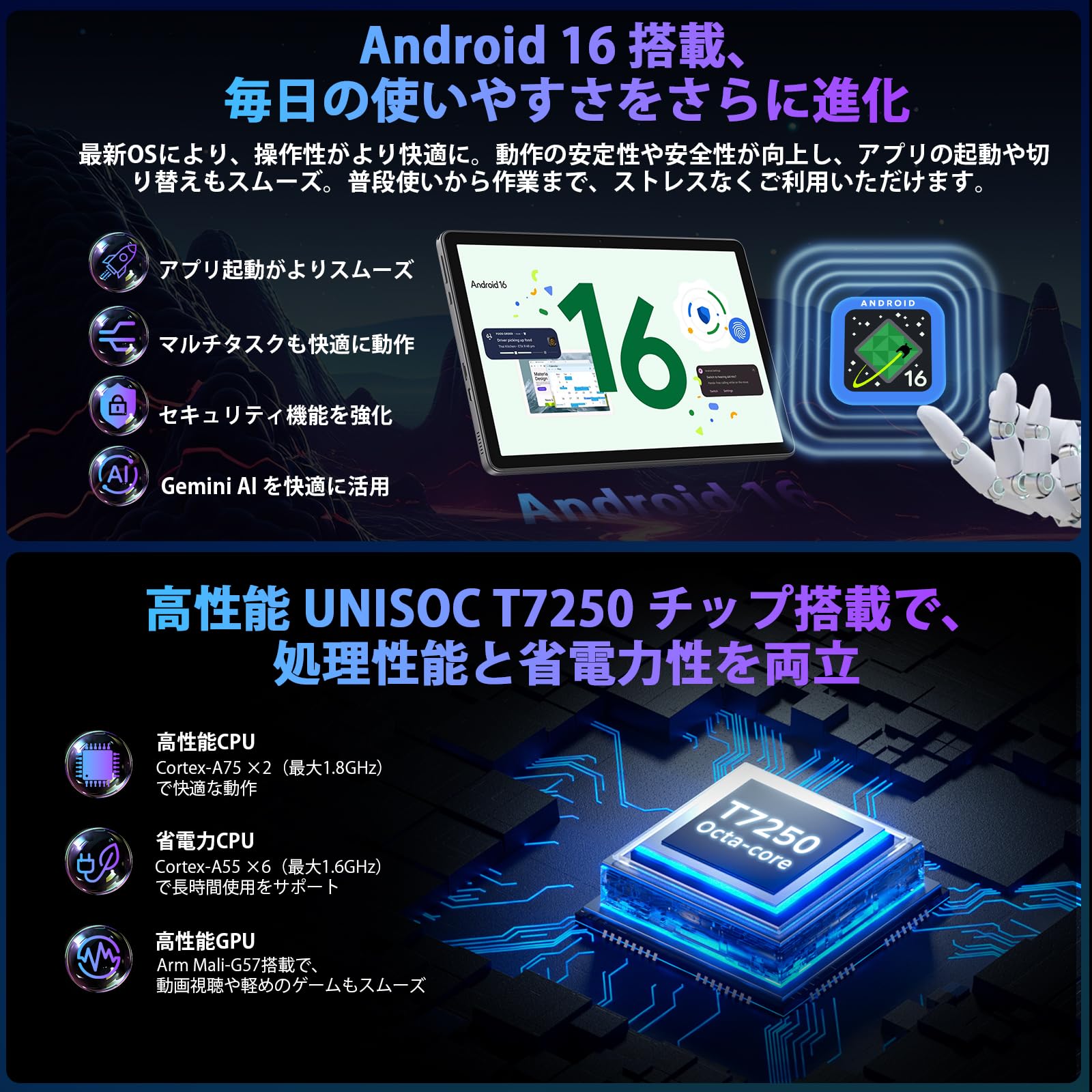 Amazon.co.jp: 【Android 16 タブレット11インチ】UBDXBD M70