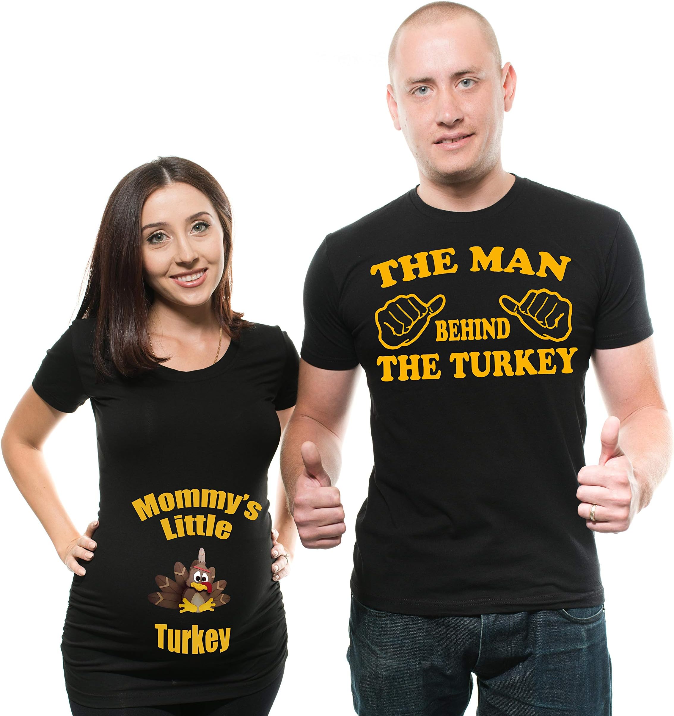 Silk Road Tees Thanksgiving Couple Maternity Shirts Turkey Maternity Shirt Pregnancy Shirt