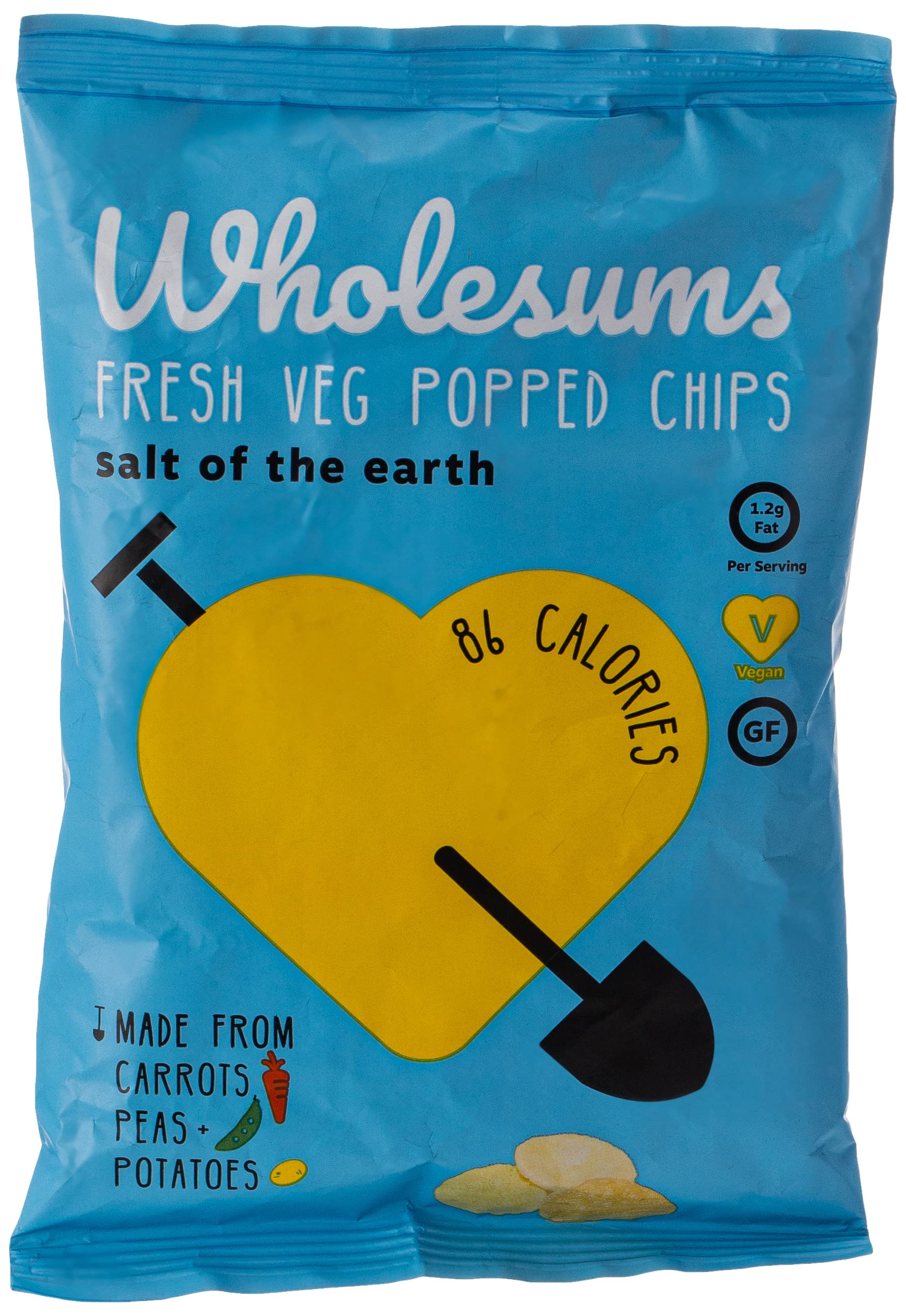Wholesums Fresh Vegetable Popped Chips Salt of The Earth, 22 gm