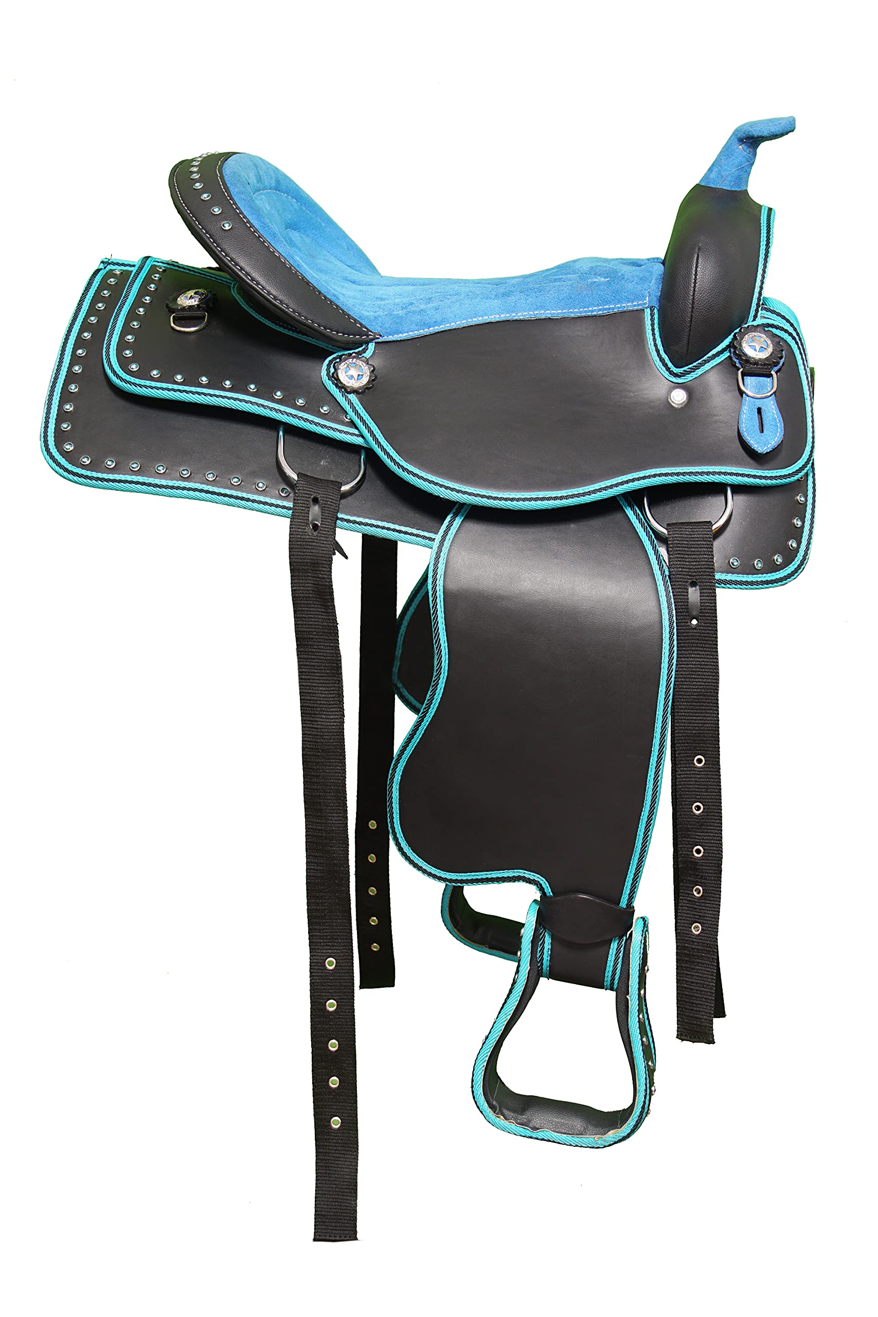 Selle de cheval Western SS19 ensemble complet de haute résistance aux finitions soignées - 6