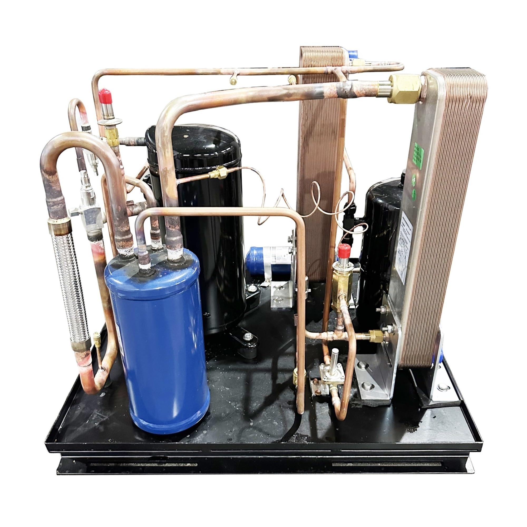 Scambiatore Di Calore A Piastre Raffreddato Ad Acqua, Condensatore Frigorifero 4,5 KW, Controllo Bassa Temperatura, Armadio Zero, Pressione Condensazione Stabile(PHE-C005-003)