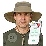 GearTOP Wide Brim Sun Hat for Womens and Mens Sun Hats - UV Protection Fishing Hat Safari Hat for Hiking Gardening & Beach Large Khaki