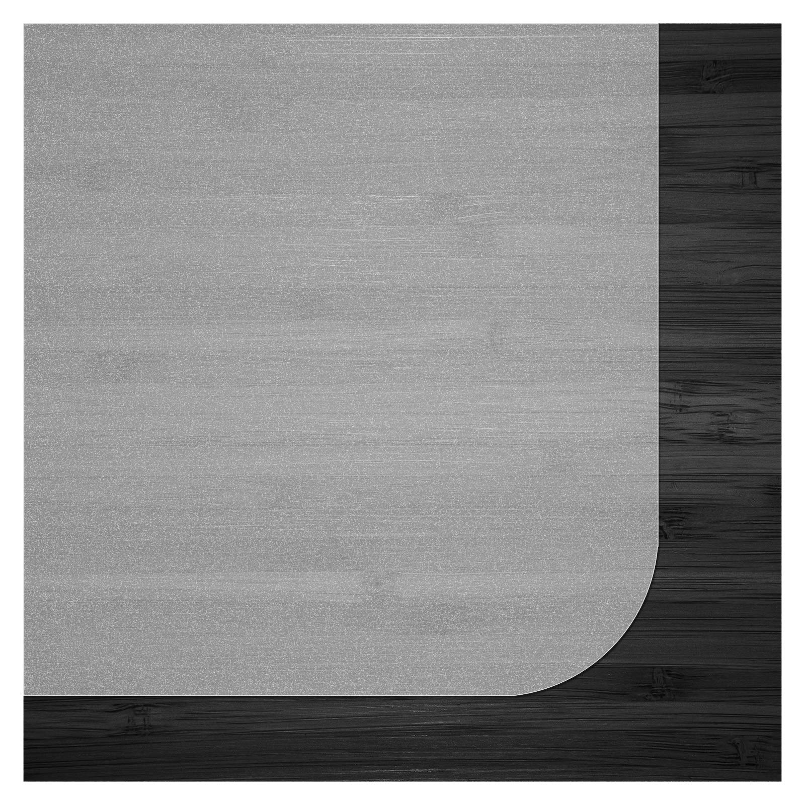OfficeMarshal Bodenschutzmatte für Hartböden jeder Art - mit - bewährte Bürostuhl Unterlage für den zuverlässigen Bodenschutz - Unterlegmatte mit wählbarer Größe (114x130 cm)