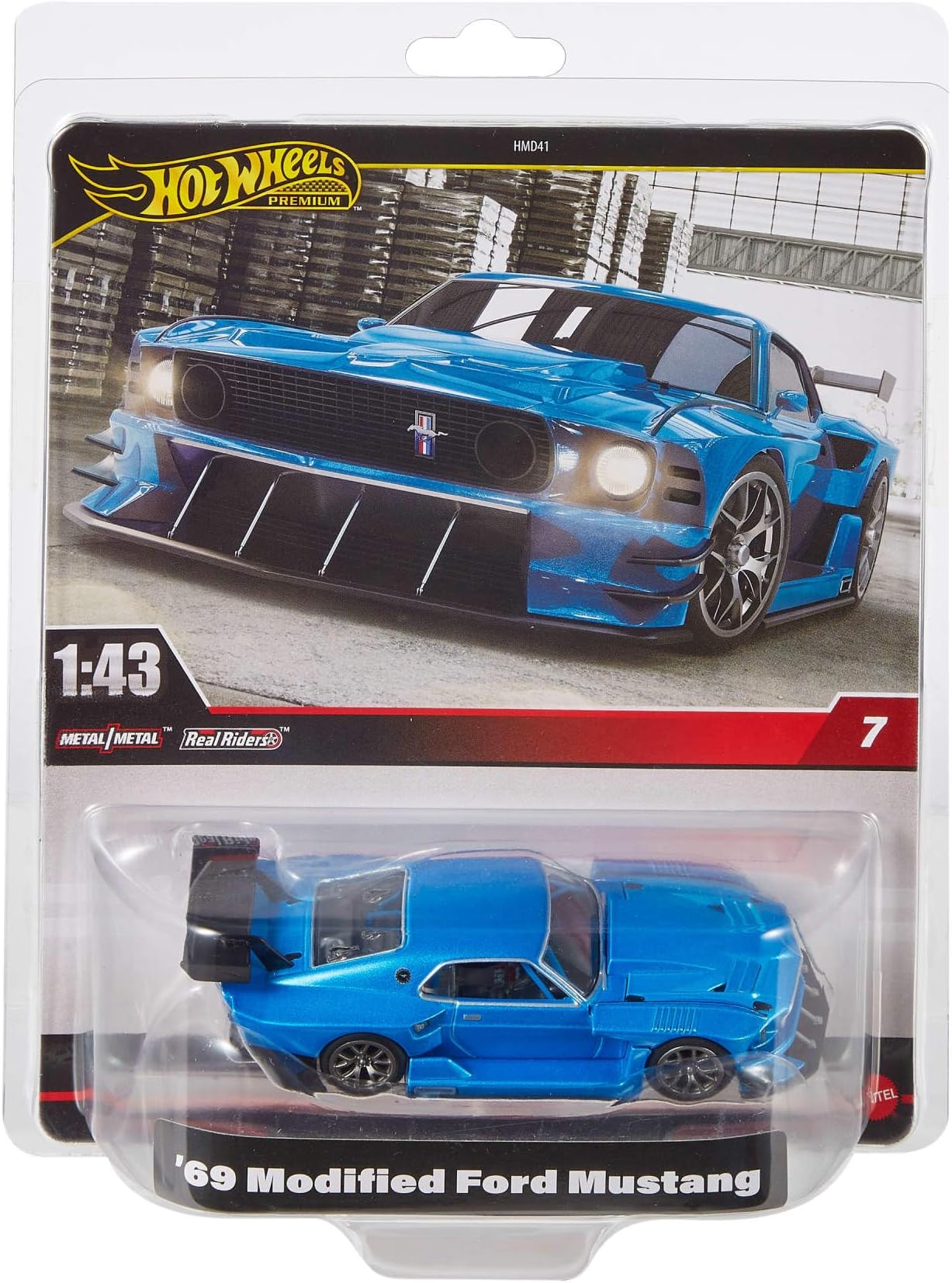 Hot Wheels Premium 1:43rd Scale Vehicle, Officially Licensed Replicas for Adult Collectors, Real Riders Tires, Metal/Metal Body & Chassis