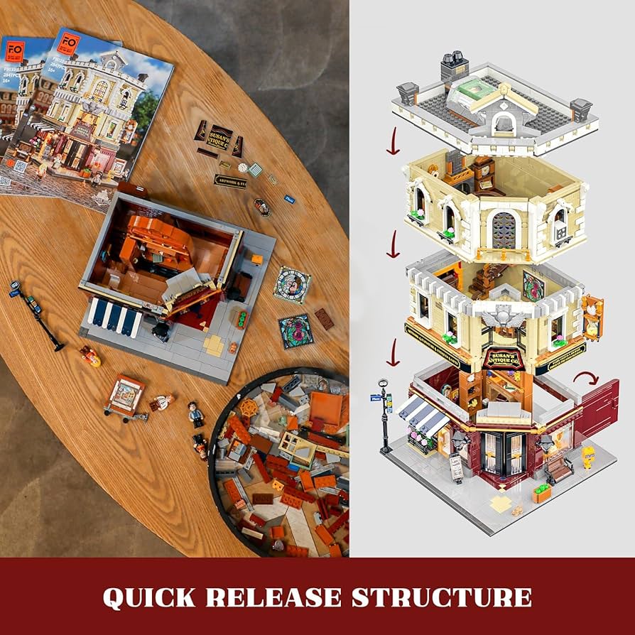 Amazon.com: Funwhole Antique-Store Lighting Building-Bricks