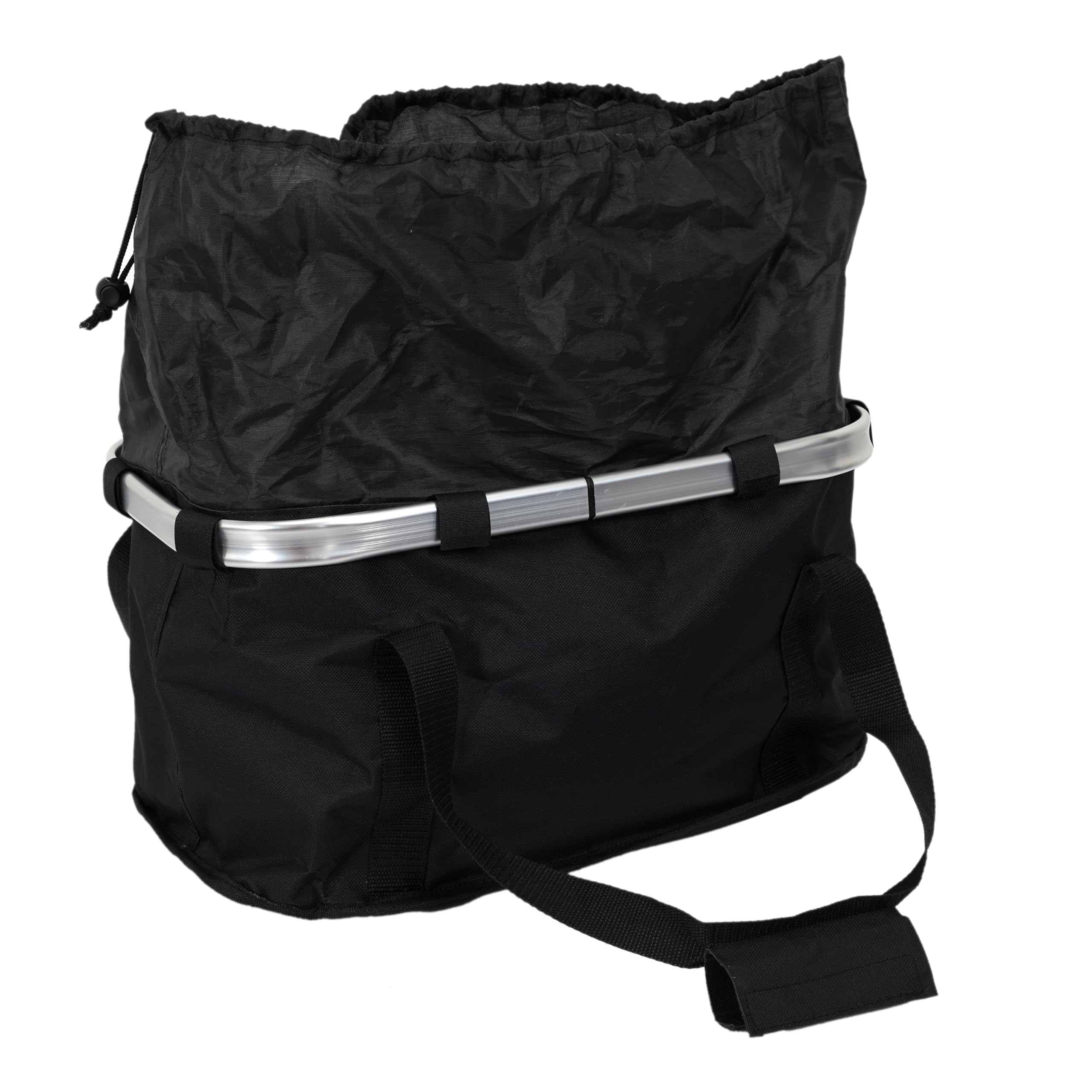 Be Mix Panier de Vélo Clipsable en Polyester 24 L Noir | Polyester, clipsable, contenance 24 L, fixation vélo, loisir voyage sport, transport d'affaires, pratique, noir