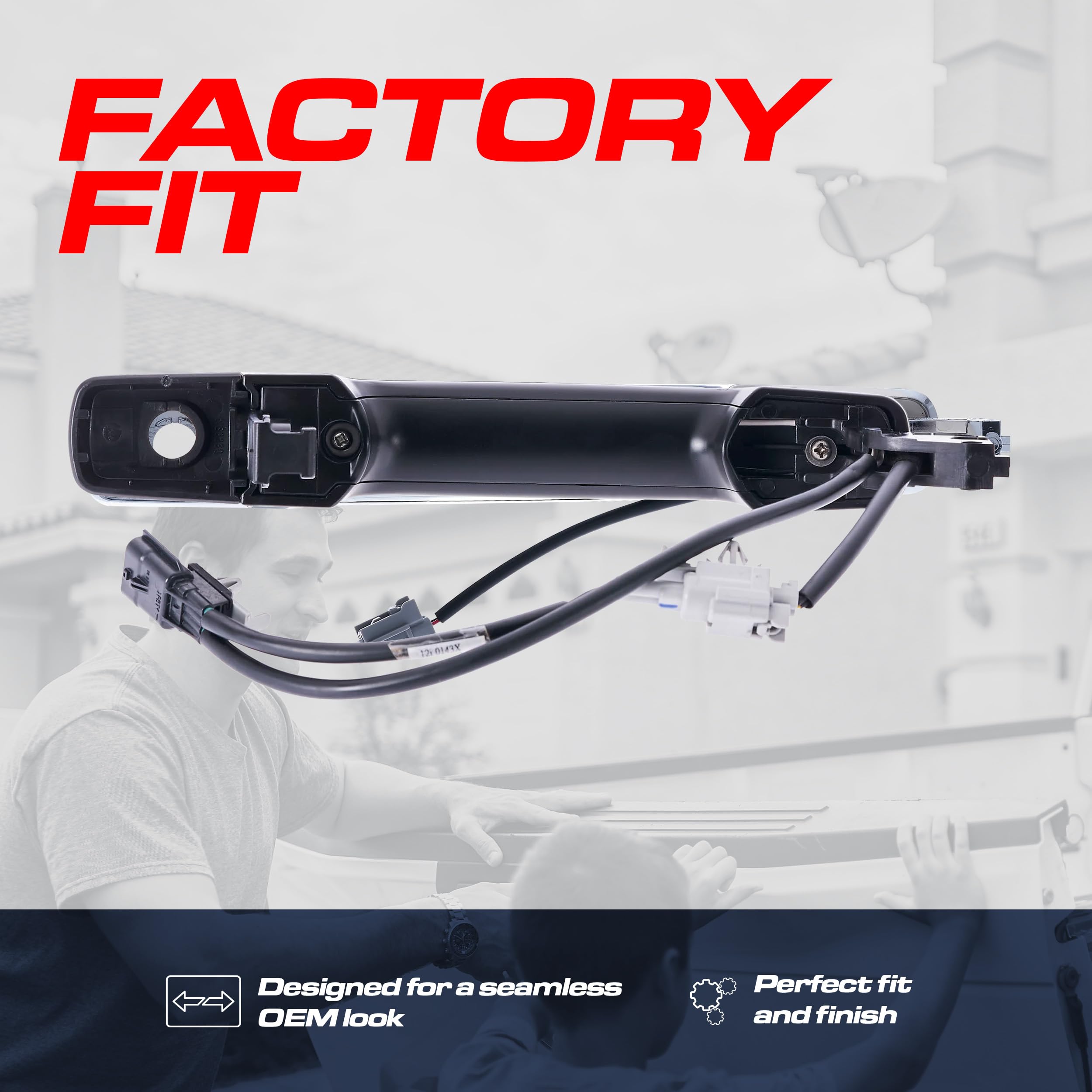 Amazon.com: Exterior Door Handle Black Primed Replacement