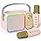 LED Kids Karaoke Machine-Portable Bluetooth Speaker & Microphones | White Elephant Gifts | Christmas Stocking Stuffer | Birthday Toys for 3-12+ Years Old Girls Boys(Colorful)