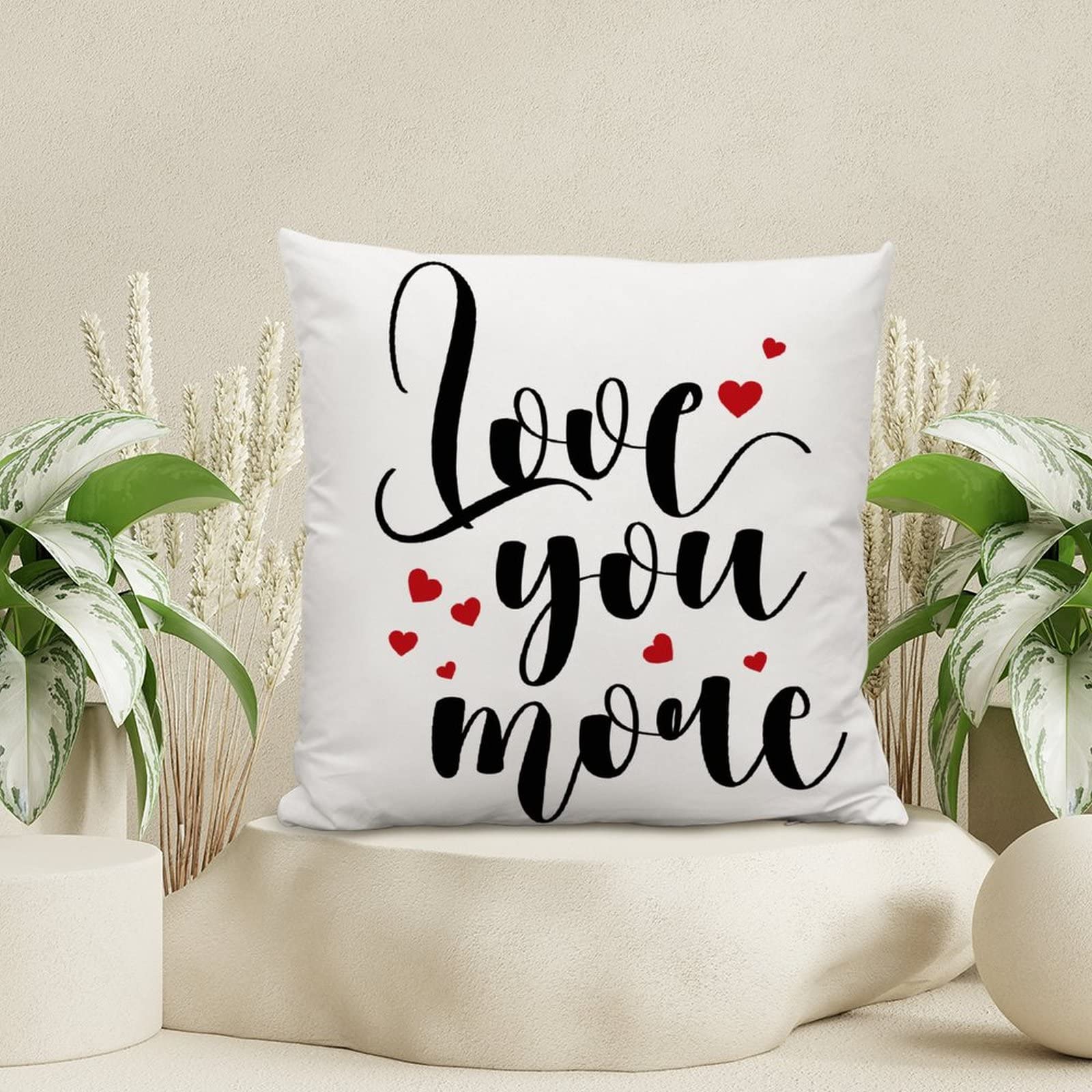 Ramirar Federa Per Cuscino 45x45 Cm – Frasi Motivazionali In Inglese Con Stelle – Cotone-Lino Per Divano E Letto