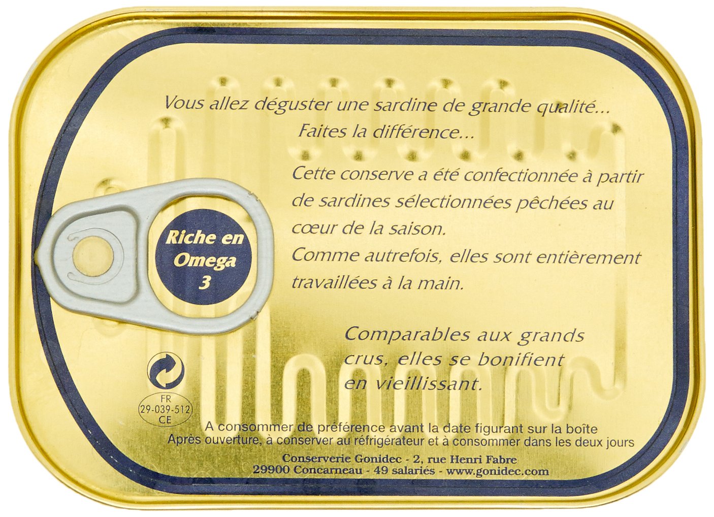 Les Mouettes d'Arvor Sardinettes à l'Huile d'Olive 100 g - Lot de 5
