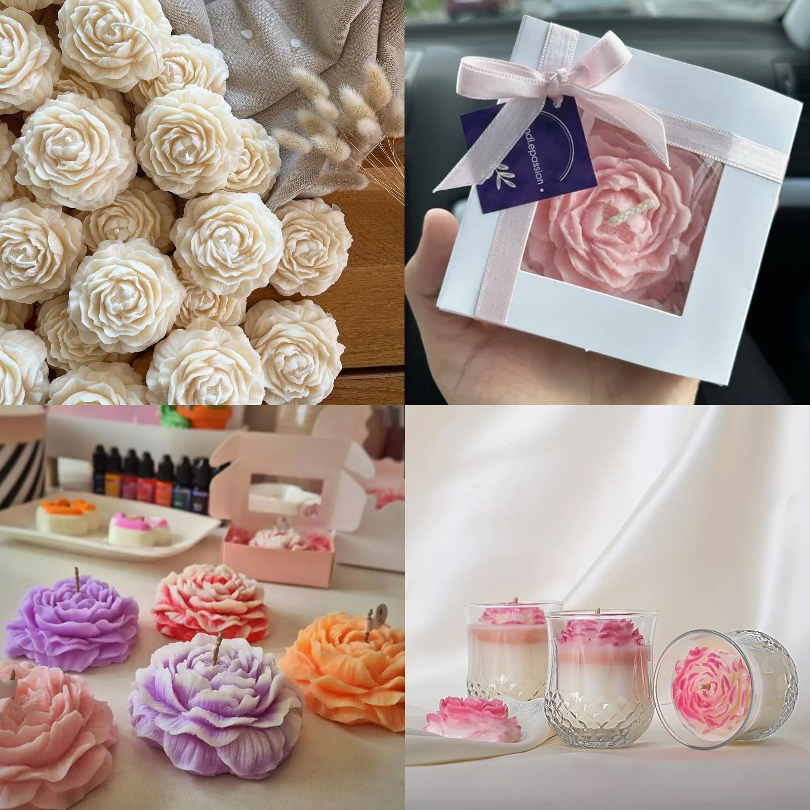 Stampi In Silicone Rotondi A Forma Di Faccina Per Candele, Resina, Sapone E Gesso - Confezione Da 1 - Ideale Per Fai Da Te - 3