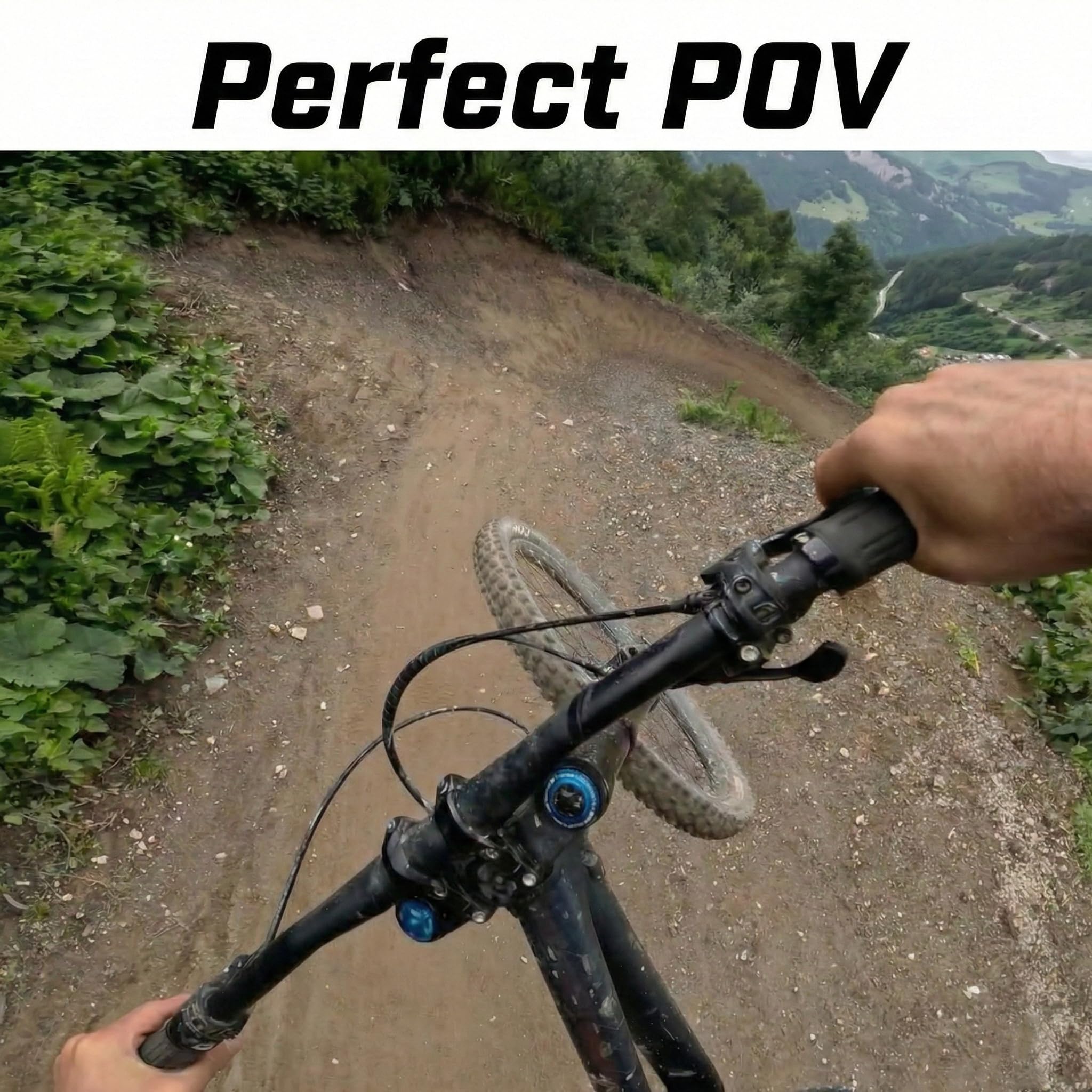 Action Camera supporto di Ninja Mount per Fullface Caschi | compatibile con GoPro, Garmin & Rollei | appositamente Mount per Downhill/ ATV /Motocross Caschi con visiera | Made in Germany | nero