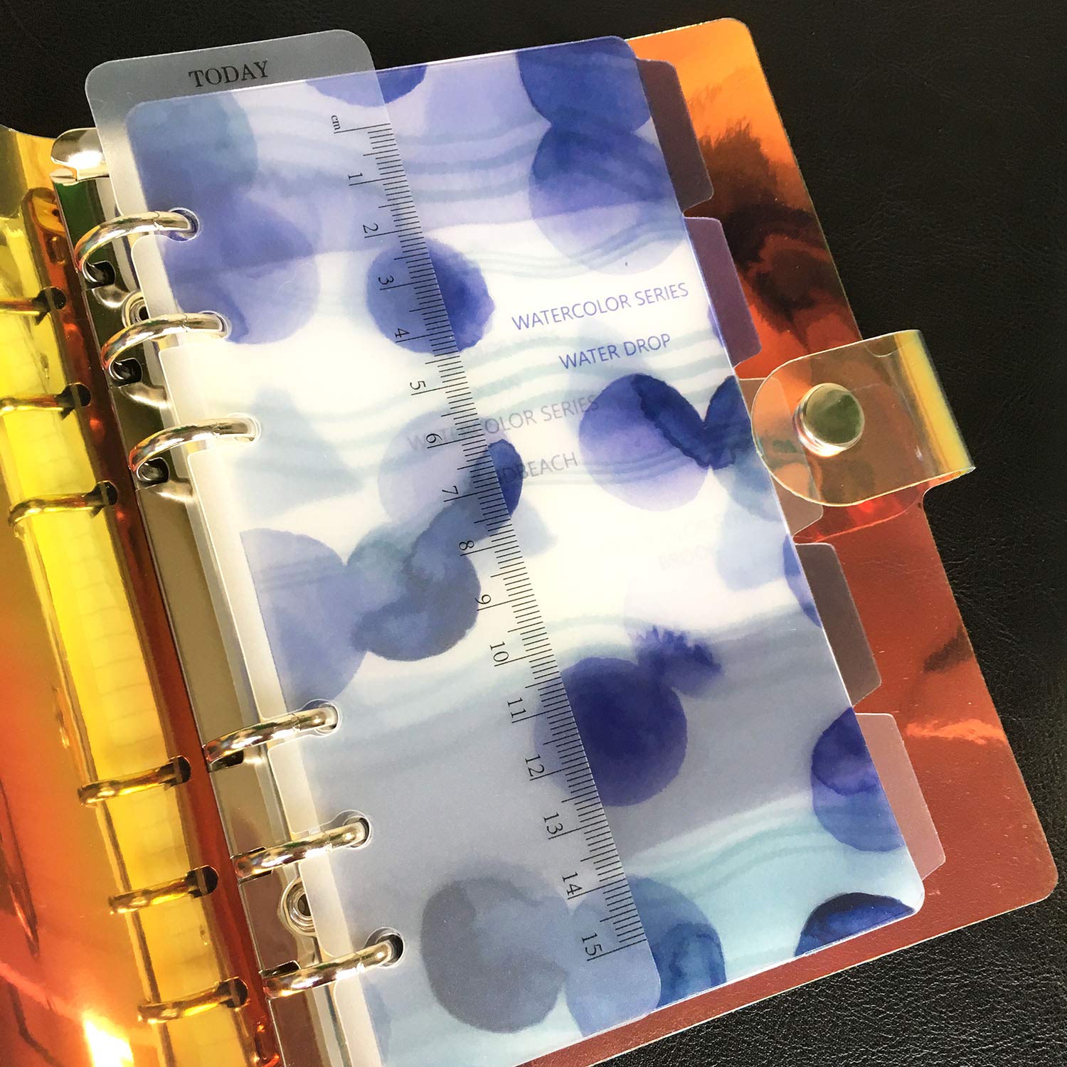 専用　5枚 Amazon.co.jp: A5サイズ6穴 カラーインデックス サイド5段