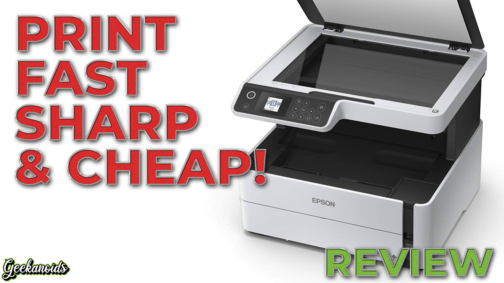 Watch Epson EcoTank ET-M2170 MultiFunction Mono Printer Review on
