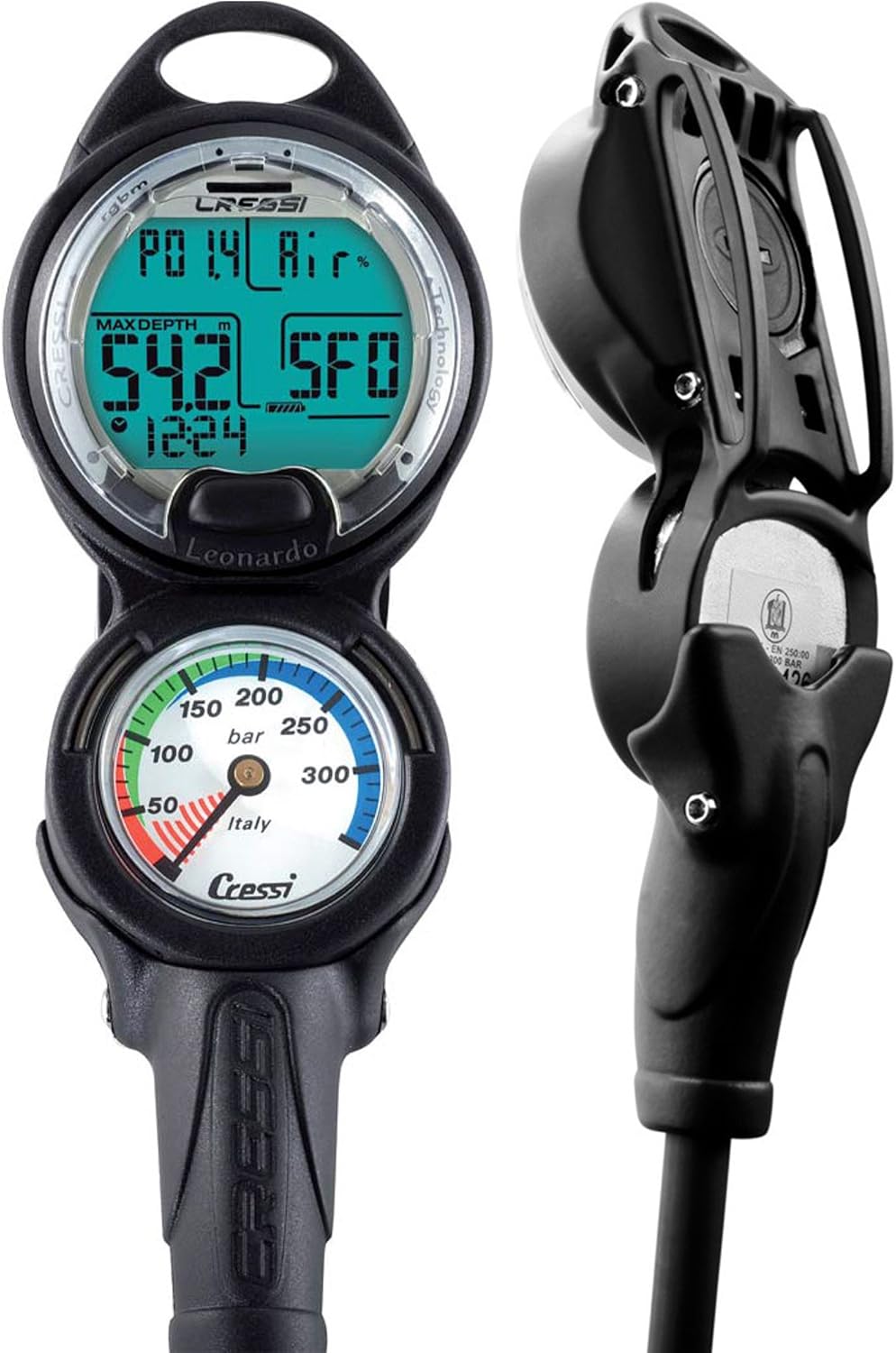 Cressi R1 BCD Leonardo Dive Computer AC2 Compact Regulator Set GupG Reg Bag Scuba Diving Package : Sports & Outdoors